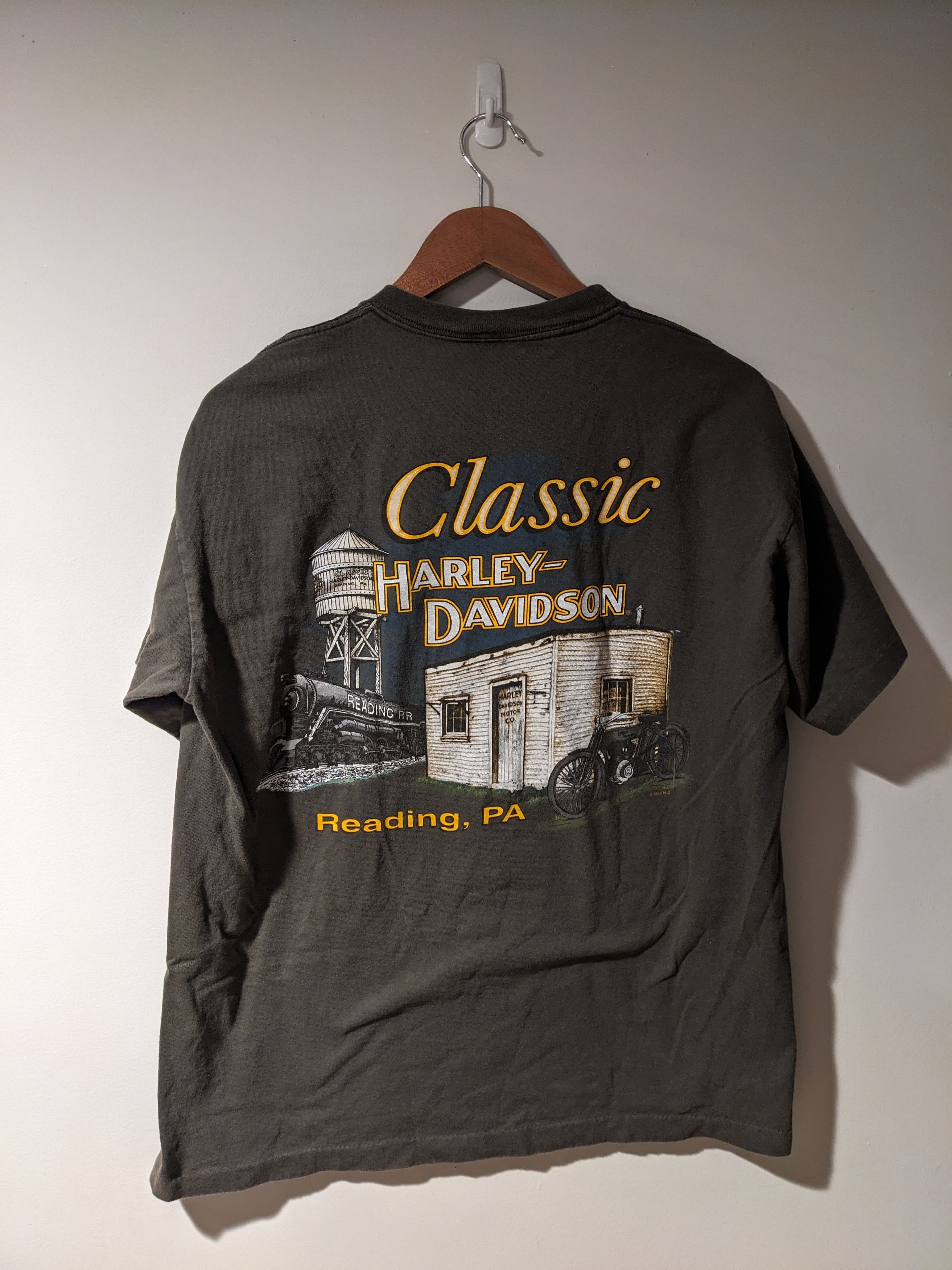 Harley Davidson × Vintage Vintage 1996 Harley Davidson Motorcycle Classic T-Shirt Size US L / EU 52-54 / 3 - 5 Thumbnail