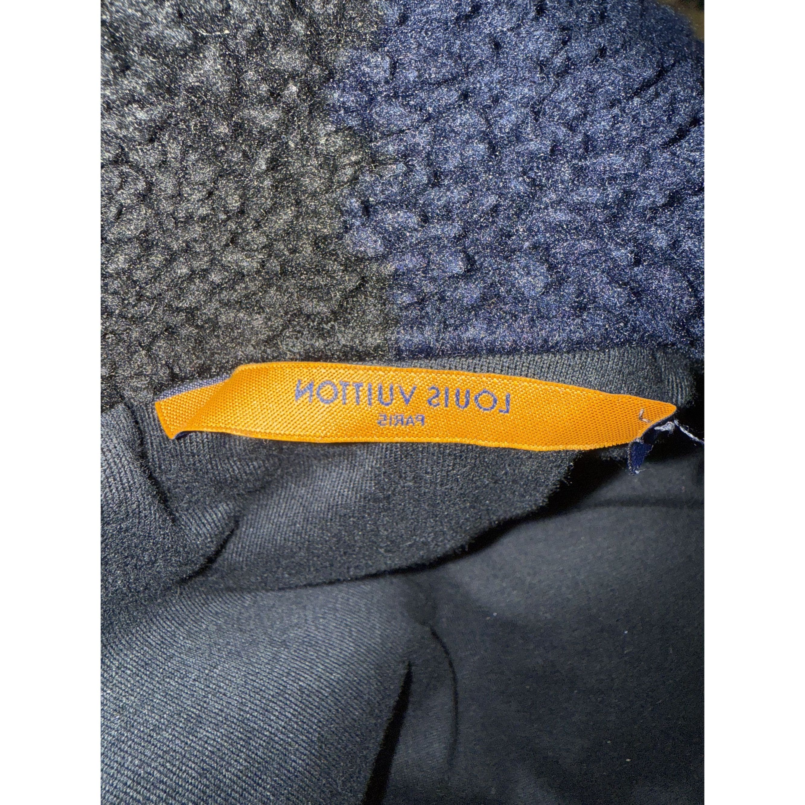 Louis Vuitton Louis Vuitton Checkered Navy & Black Sherpa Jacket Mens Full Size US XXL / EU 58 / 5 - 8 Thumbnail