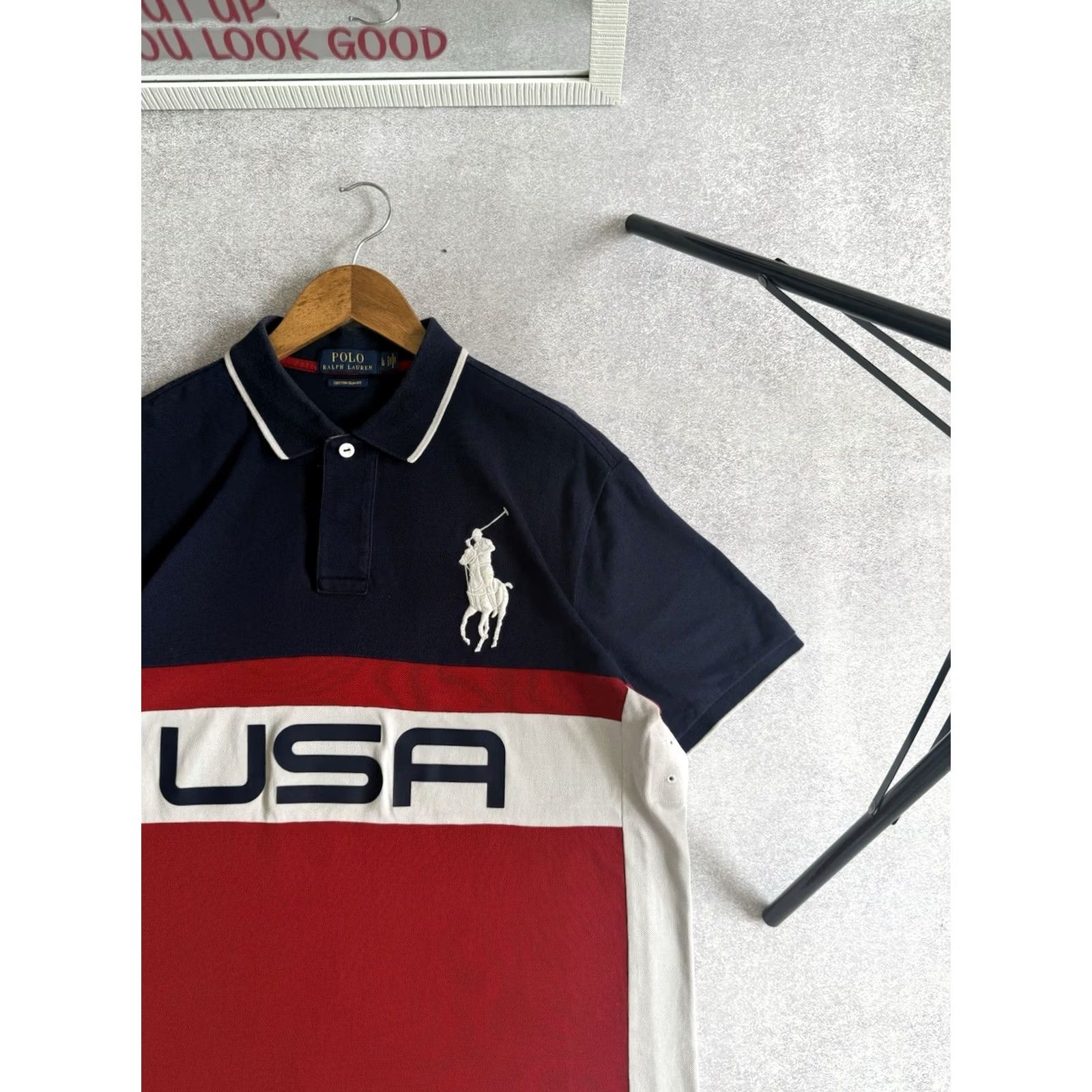 Polo Ralph Lauren Vintage Polo Ralph Lauren Shirt Size L Blue USA Big Pony Big Logo Polo T Men Size US L / EU 52-54 / 3 - 2 Thumbnail