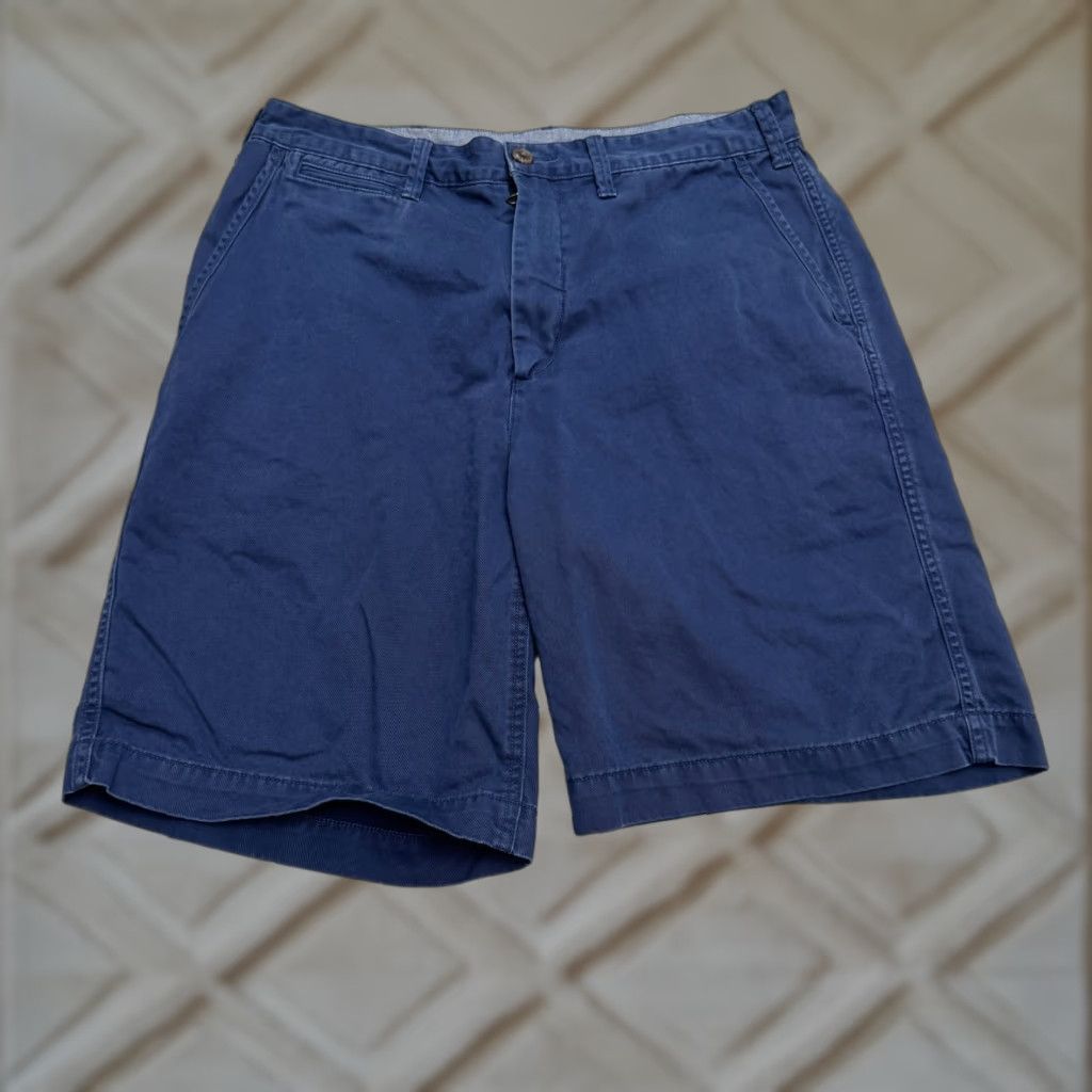 Polo Ralph Lauren Polo Ralph Lauren Relaxed Fit Chino Shorts Mens 32 Navy Blue Cotton Flat Front Size US XS / EU 42 / 0 - 1 Thumbnail
