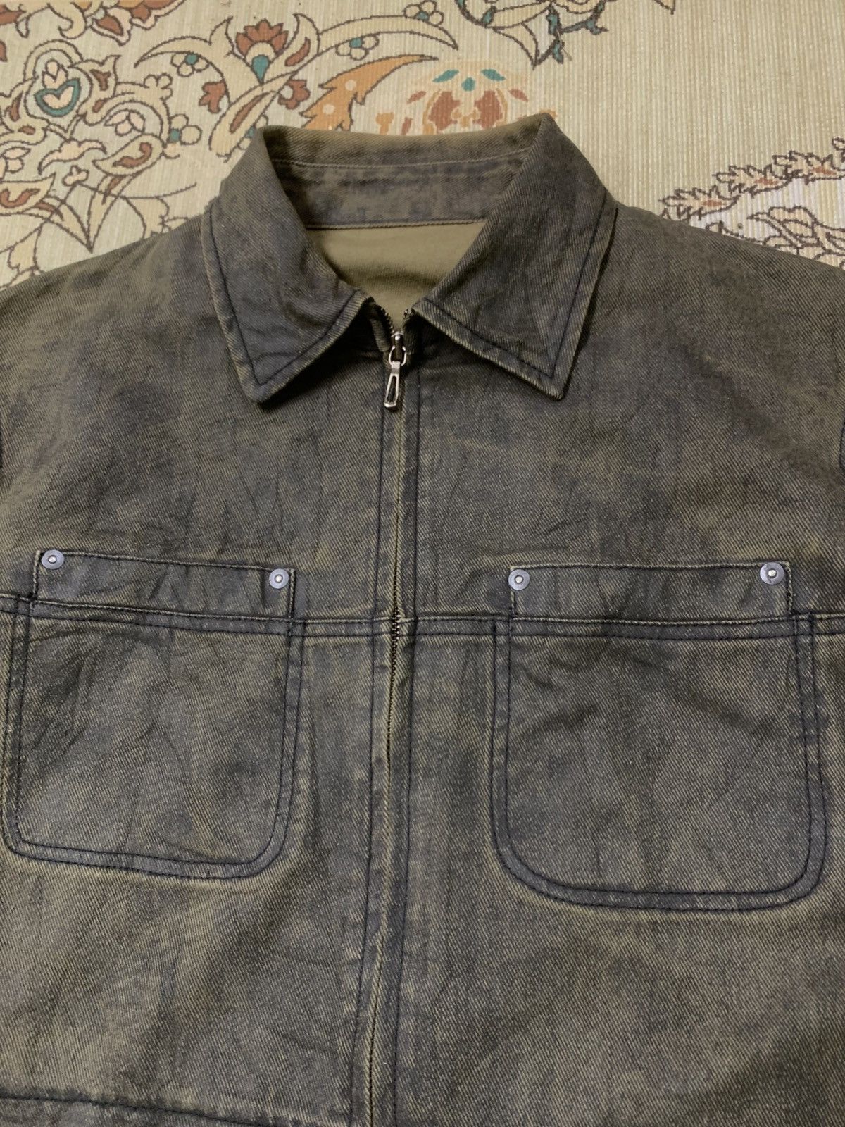 Issey Miyake ISSEY MIYAKE TETE HOMME JEANS JACKET Size US L / EU 52-54 / 3 - 6 Thumbnail
