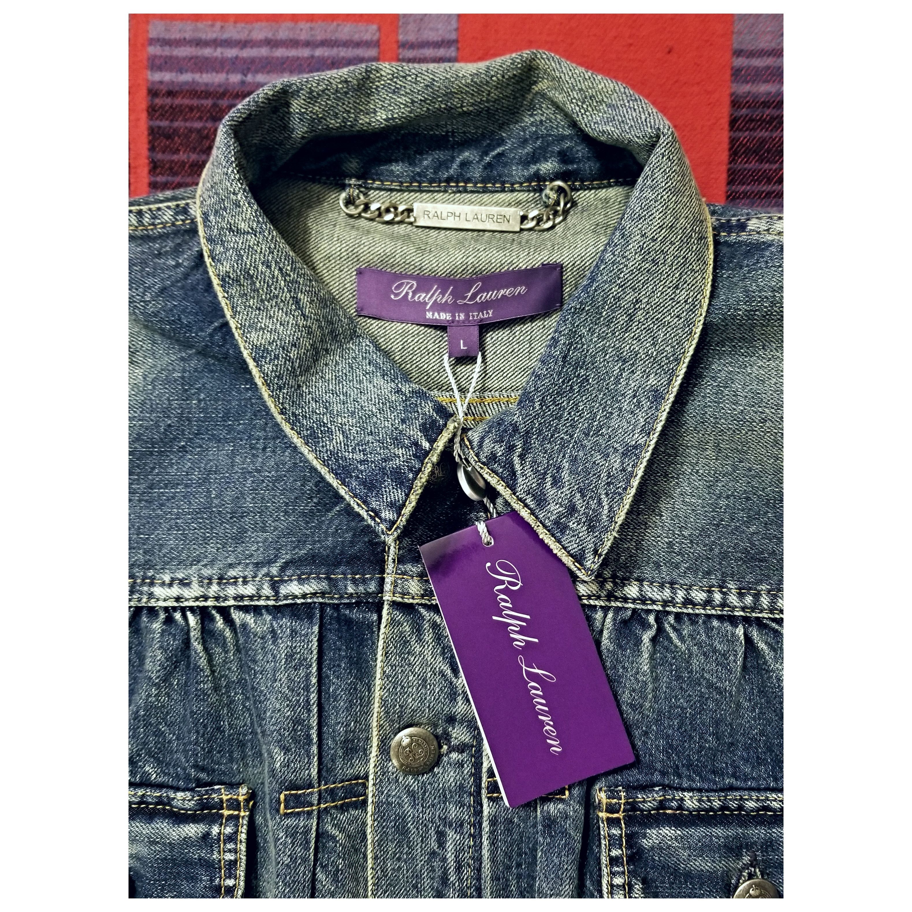 RALPH LAUREN PURPLE LABEL DENIM JACKET- WOMENS SIZE LARGE