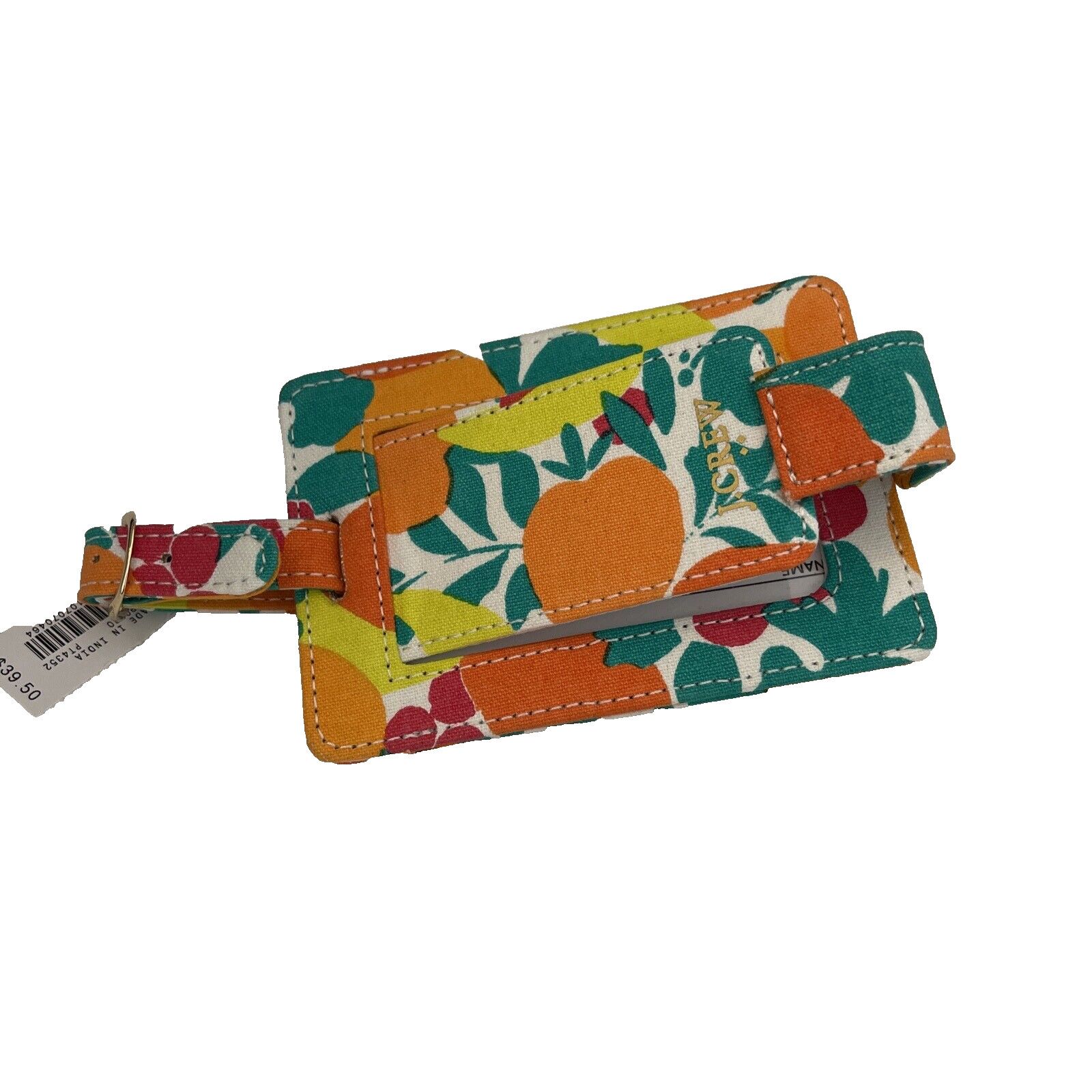 Other J. Crew Factory Printed Luggage Tag White Guava Bright Kiwi Size ONE SIZE - 1 Thumbnail