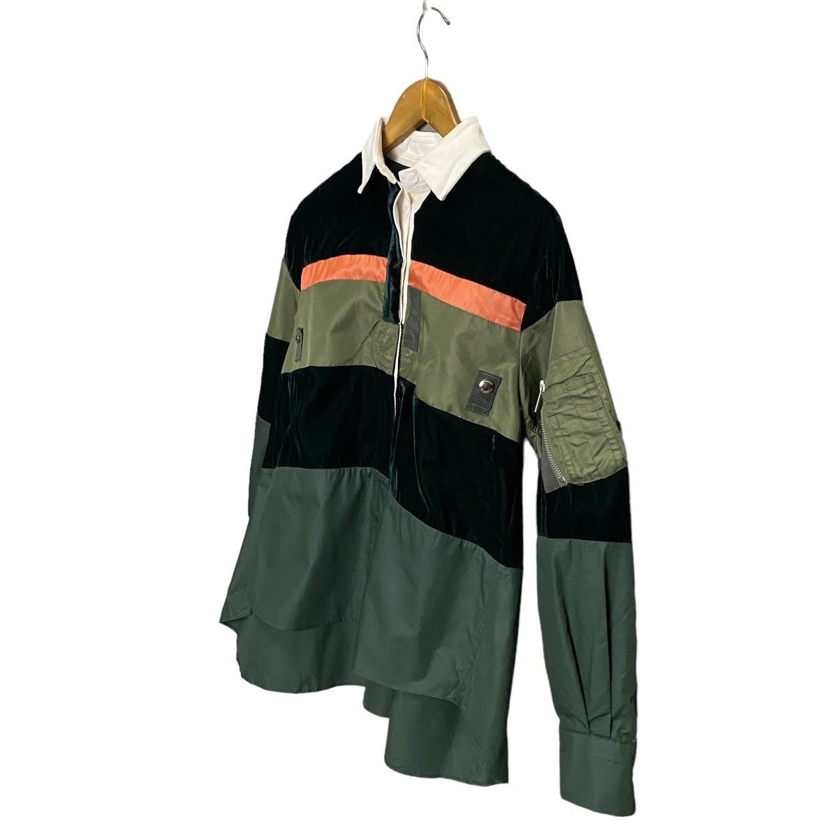 Japanese Brand × Sacai Sacai Polo Blouse mix unique Size M / US 6-8 / IT 42-44 - 3 Thumbnail