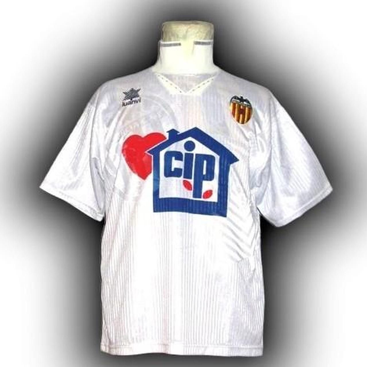 Other Fc Valencia Spain LA 1995 1995 Home Luanvi Shirt Jersey Size US M / EU 48-50 / 2 - 1 Thumbnail
