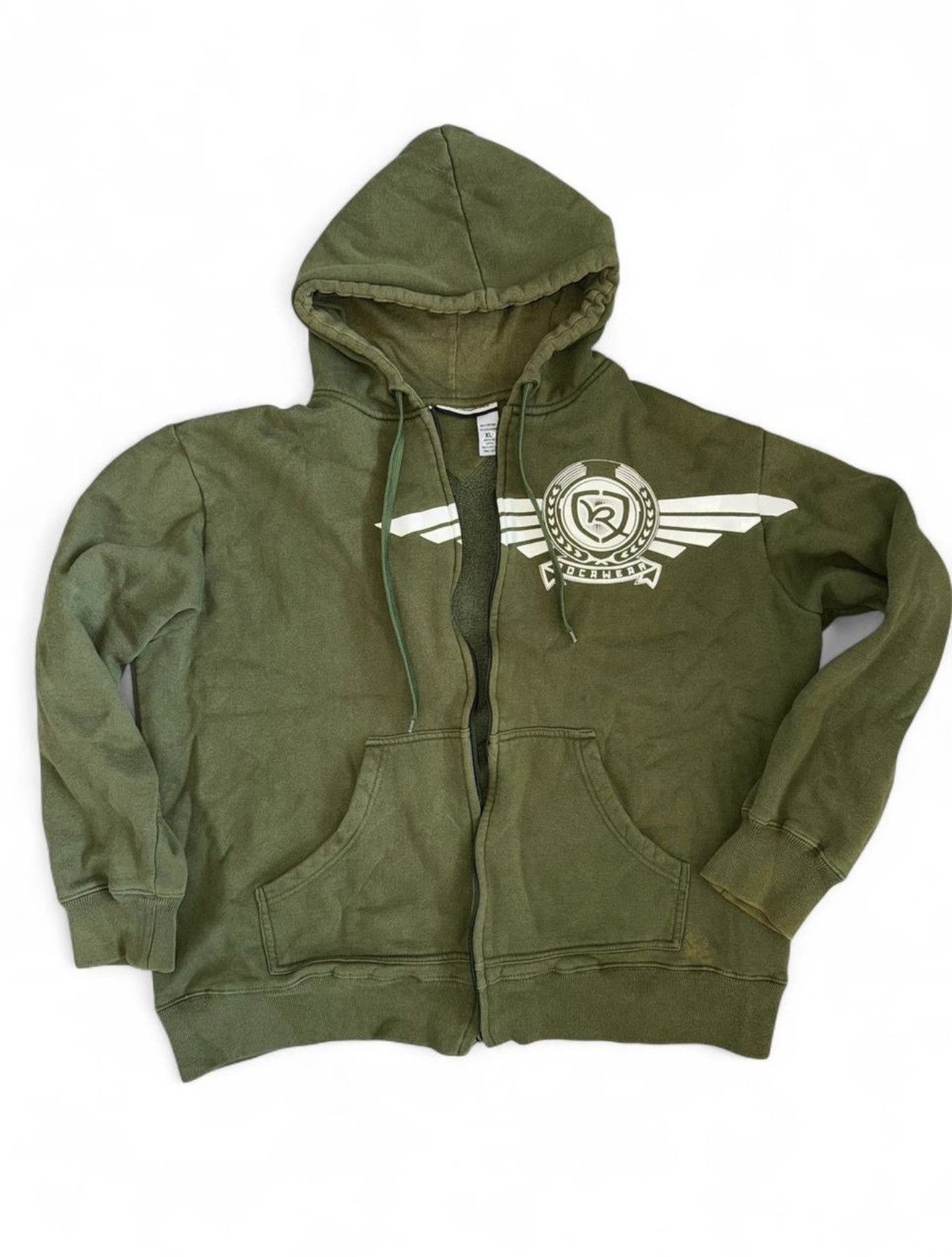 Rocawear Green Rocawear zip-up hoodie Size US XL / EU 56 / 4 - 1 Thumbnail