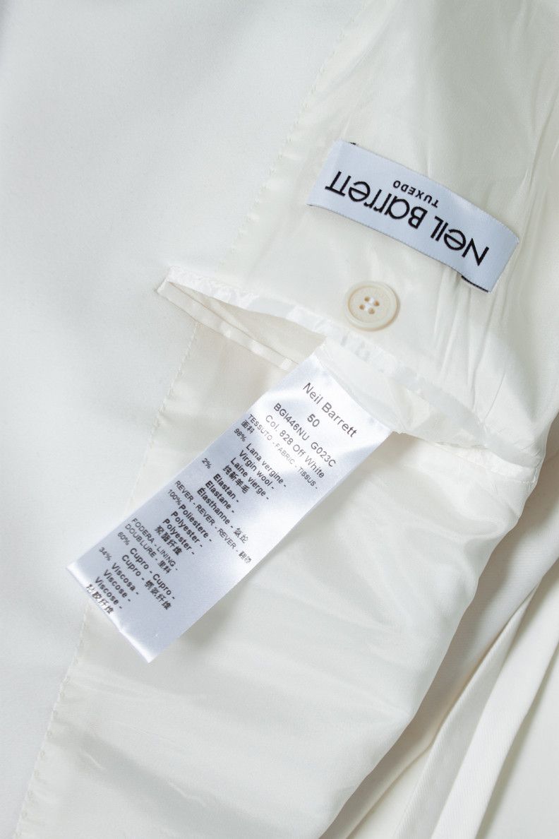 Neil Barrett Neil Barrett, White camo printed tuxedo jacket Size 50R - 6 Thumbnail