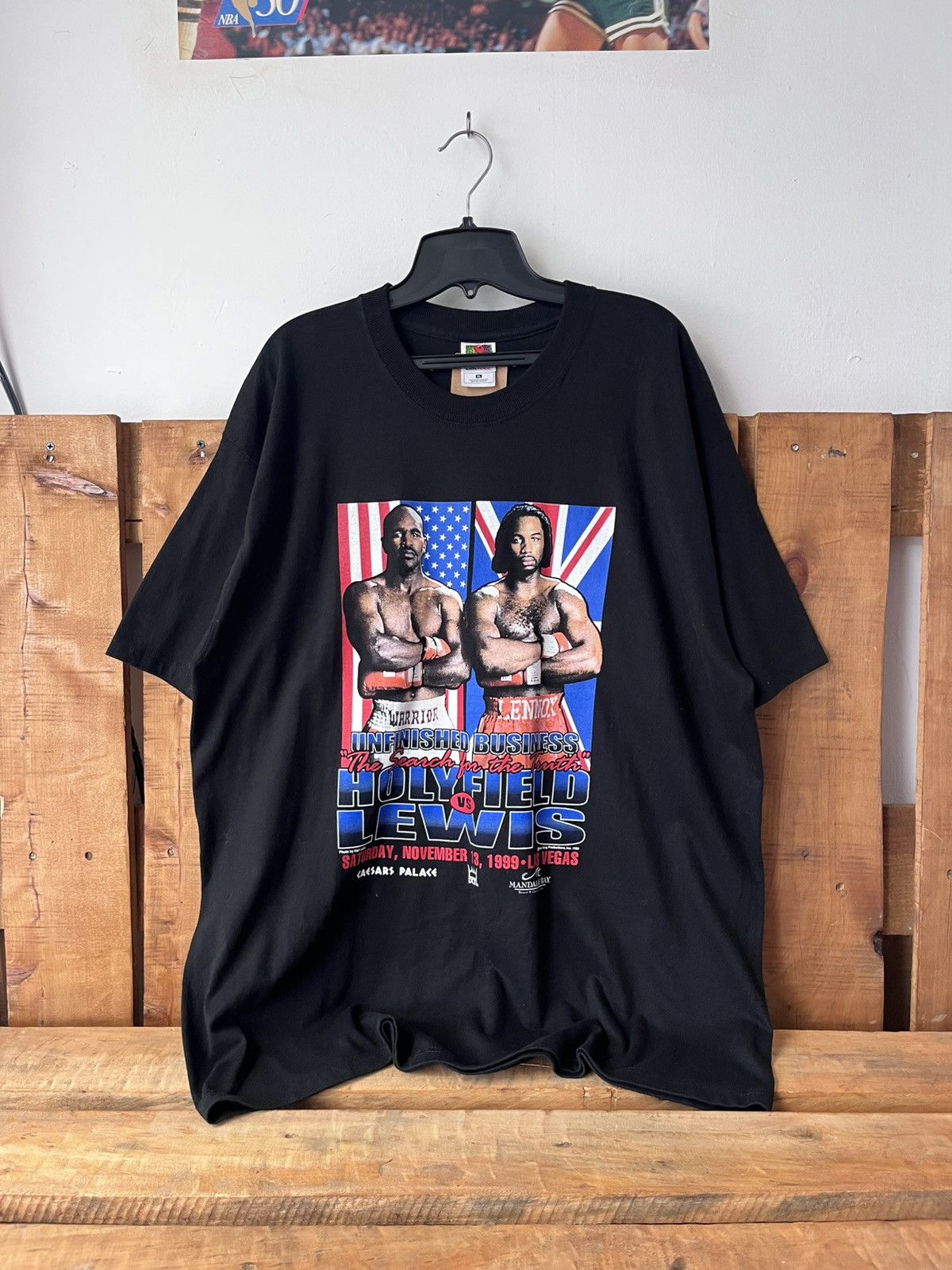 Vintage 1999 deadstock boxing holyfield vs lewis t shirt