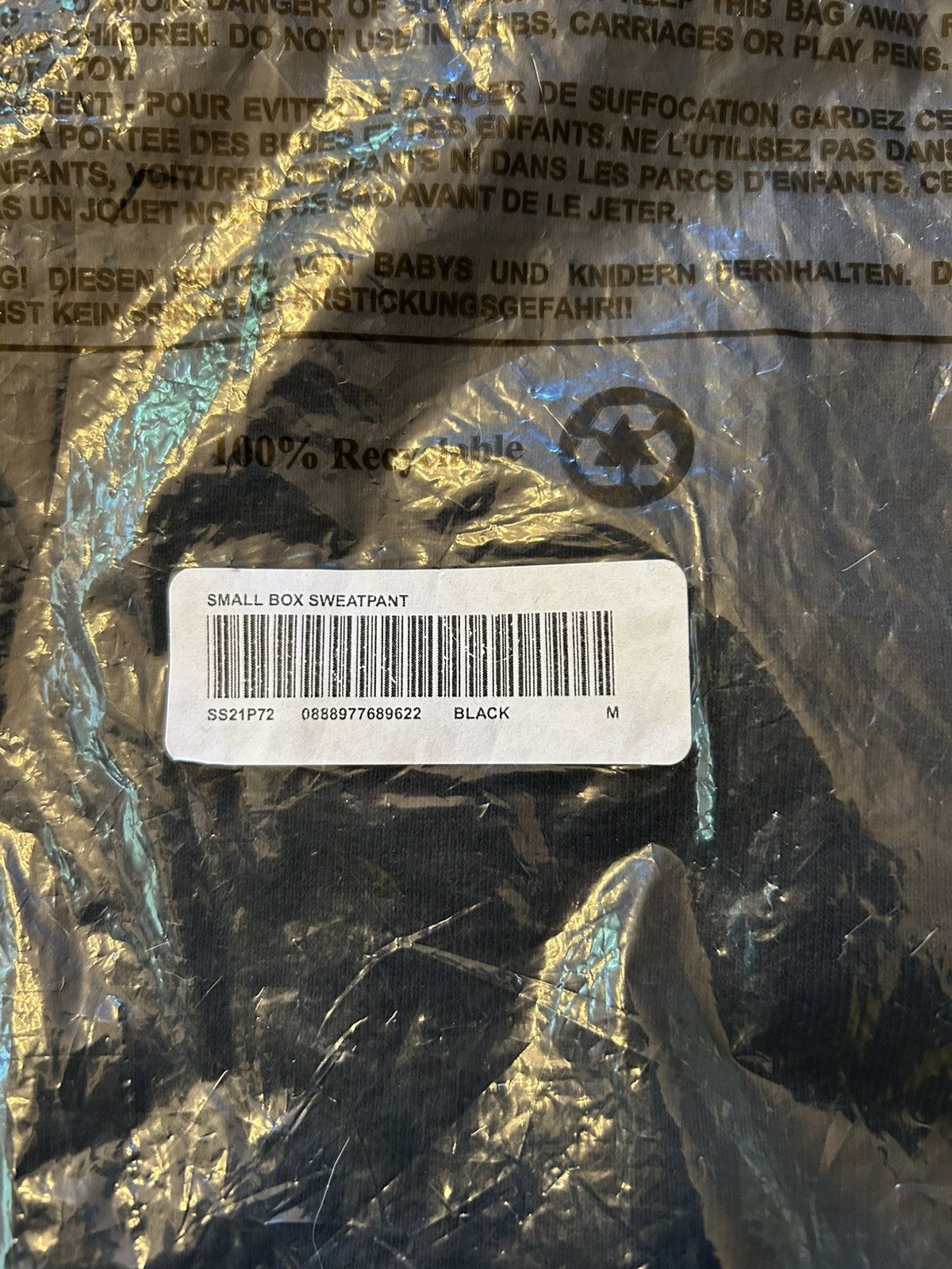 Supreme Supreme Small Box Sweatpant Black Medium SS21 Size US 32 / EU 48 - 9 Thumbnail
