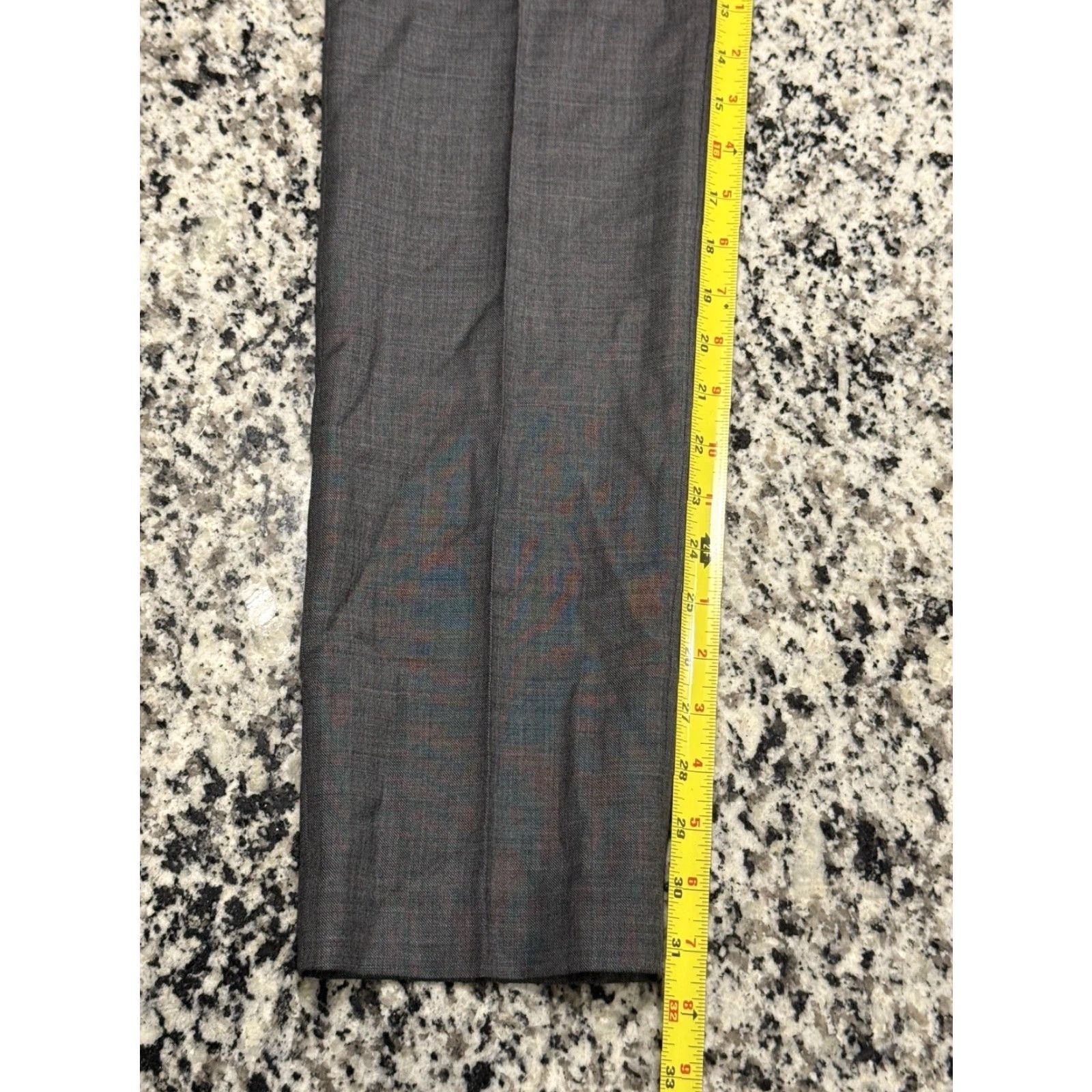 J.Crew J.CREW Thompson Dress Pants Mens Slim Fit Tapered 30x31.5 Gray Wool Business Formal Size US 30 / EU 46 - 2 Thumbnail