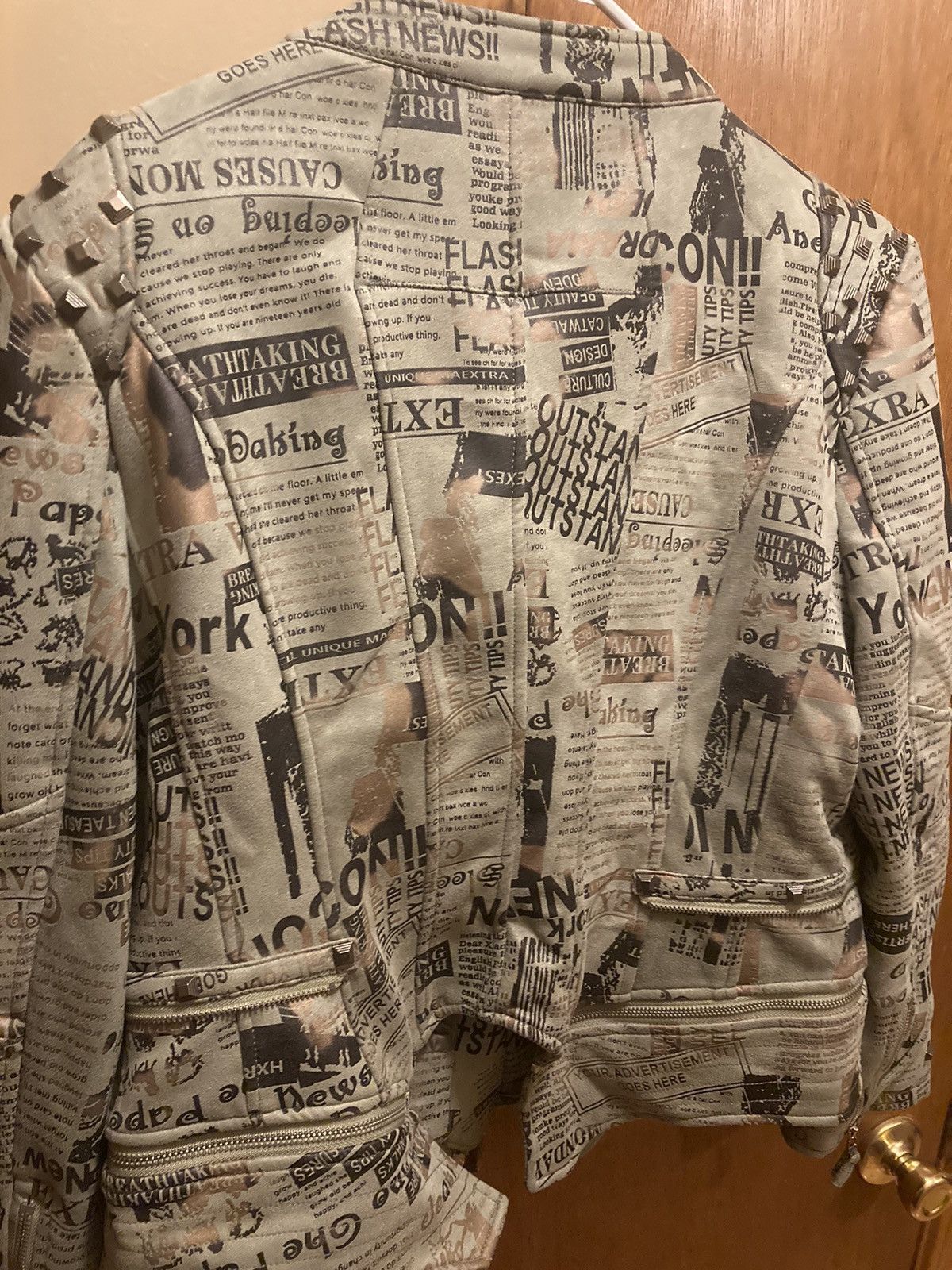 Vintage Fashion SX Biker Jacket Size 3XL / US 20-22 - 2 Thumbnail