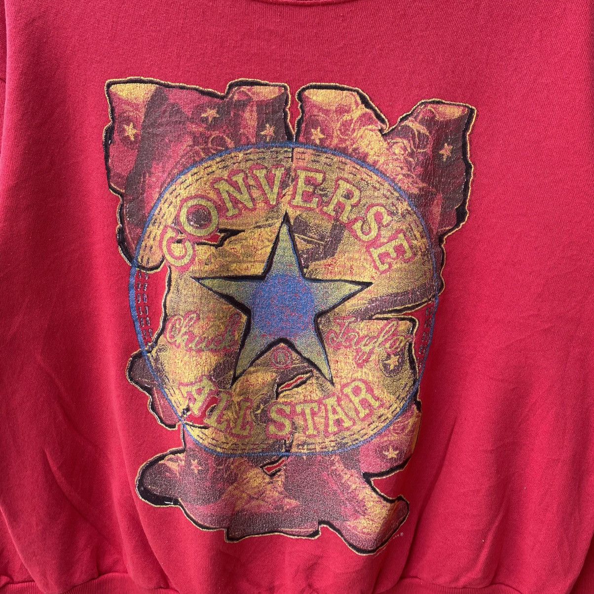Converse 🔥Vintage 1993 Converse Big Logo Boxy Sweatshirts Size US M / EU 48-50 / 2 - 4 Thumbnail