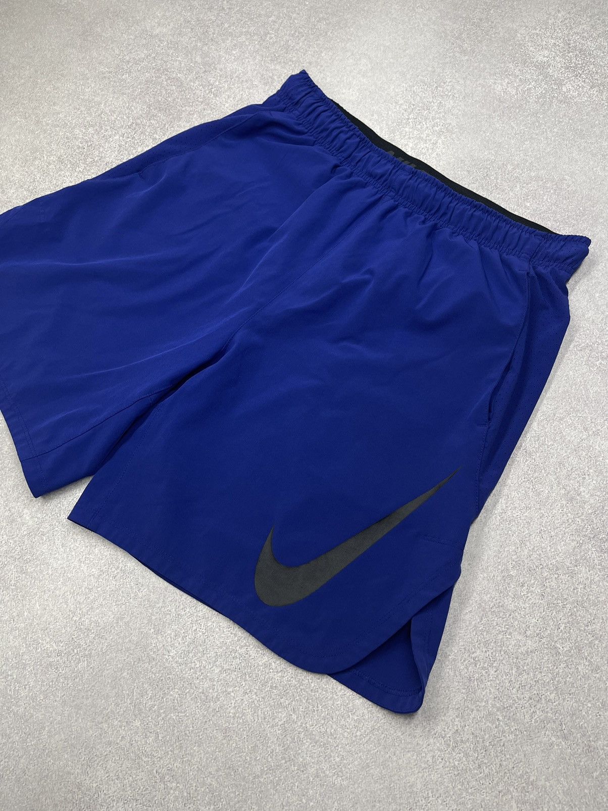 Nike × Nike ACG Mens Nike Dri Fit Blue Shorts Big Logo Swoosh Y2K ACG TN Size US 34 / EU 50 - 3 Thumbnail