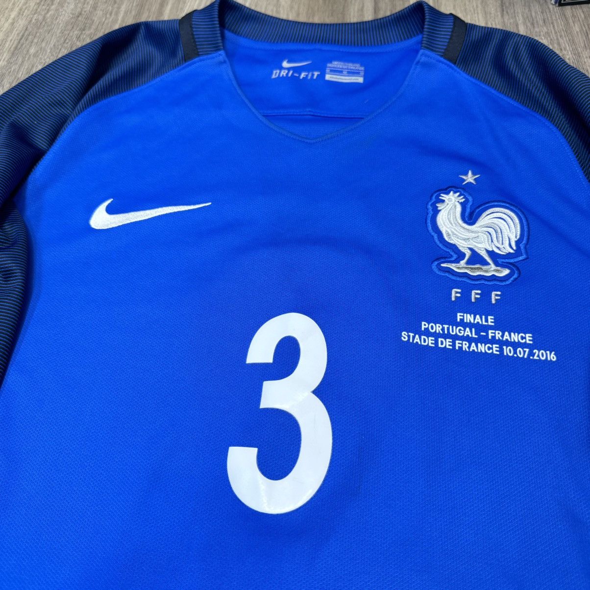 Nike France Euro 2016 final home shirt #3 Evra Size US M / EU 48-50 / 2 - 3 Thumbnail