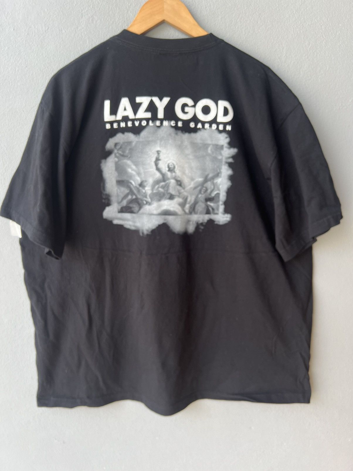 Vintage Lazy God "Benevolence Garden" oversized graphic t-shirt Size US XXL / EU 58 / 5 - 1 Thumbnail