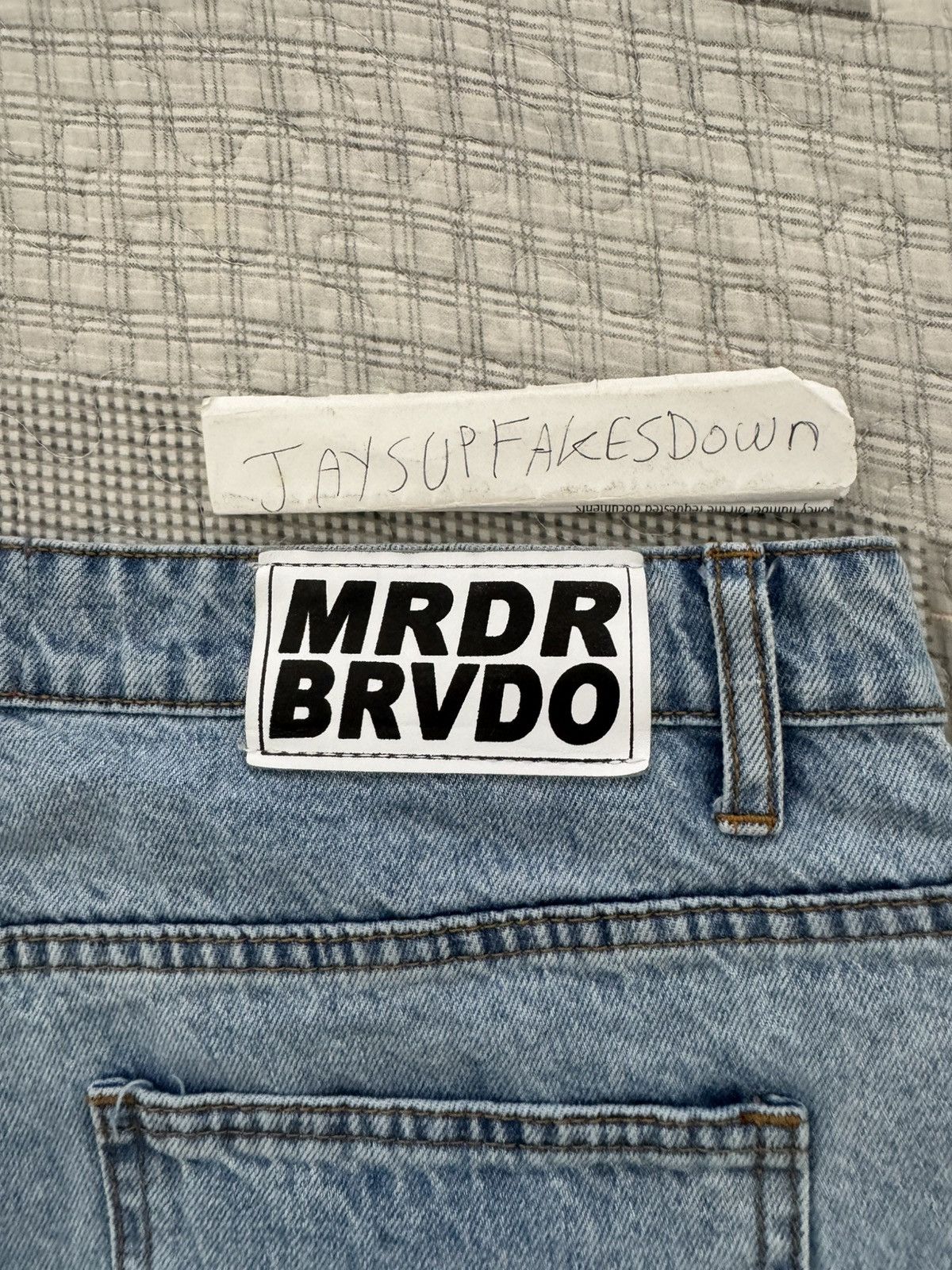 Who Decides War Who Decides War Jeans Scripture Denim Embroidered Pants WDW Size US 34 / EU 50 - 6 Thumbnail