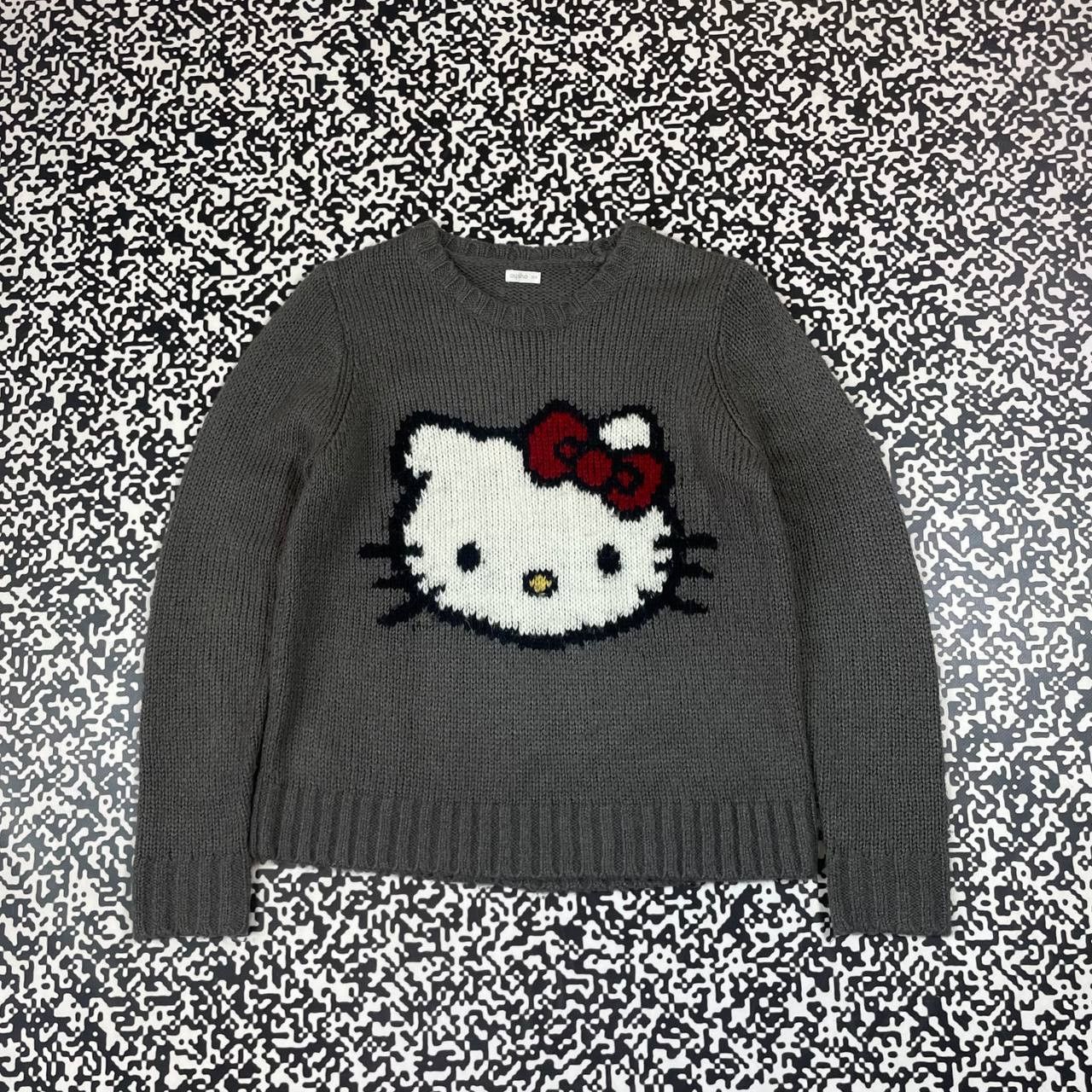 Cartoon Network Vintage Y2K Hello Kitty Japanese Cartoon Knitted Sweater Size M / US 6-8 / IT 42-44 - 2 Thumbnail