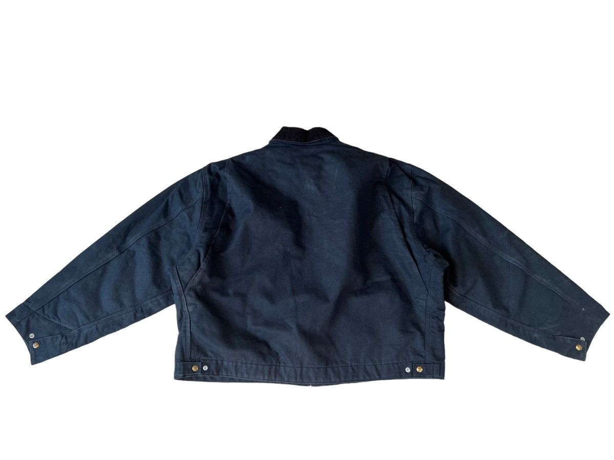 Carhartt Vintage 90s Carhartt Detroit Dusty Black Denim Jacket XXL Size US XXL / EU 58 / 5 - 2 Thumbnail