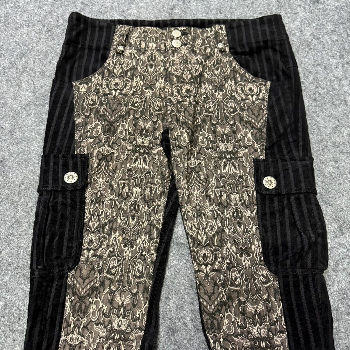 Le Grande Bleu (L.G.B.) Algonquins Japan Curduroy Jacquard Hybrid Cargo Flare Pants Size US 30 / EU 46 - 3 Thumbnail