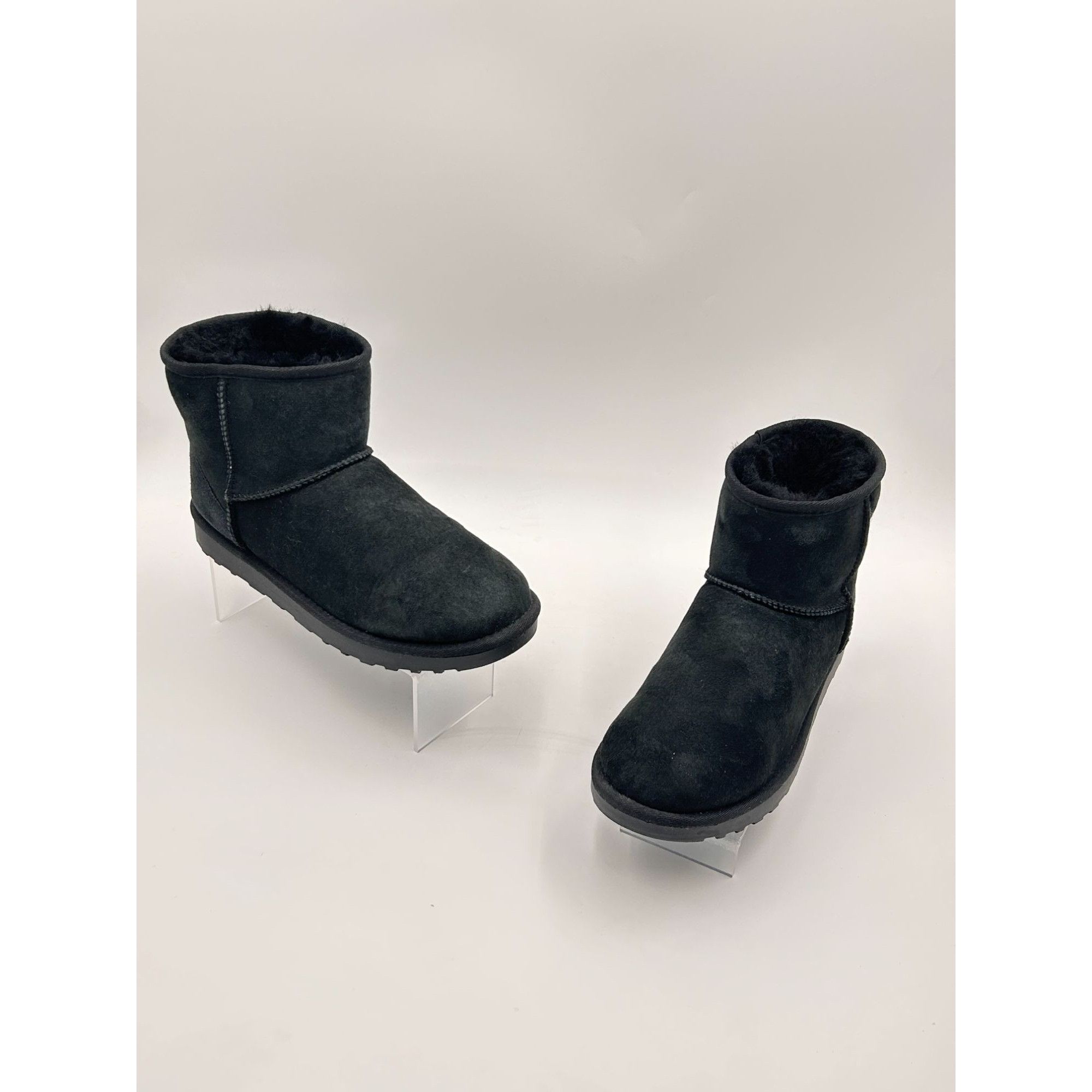 Other Kirkland Signature Shearling Boots Women 8 Black Suede Short Size US 8 / IT 38 - 4 Thumbnail