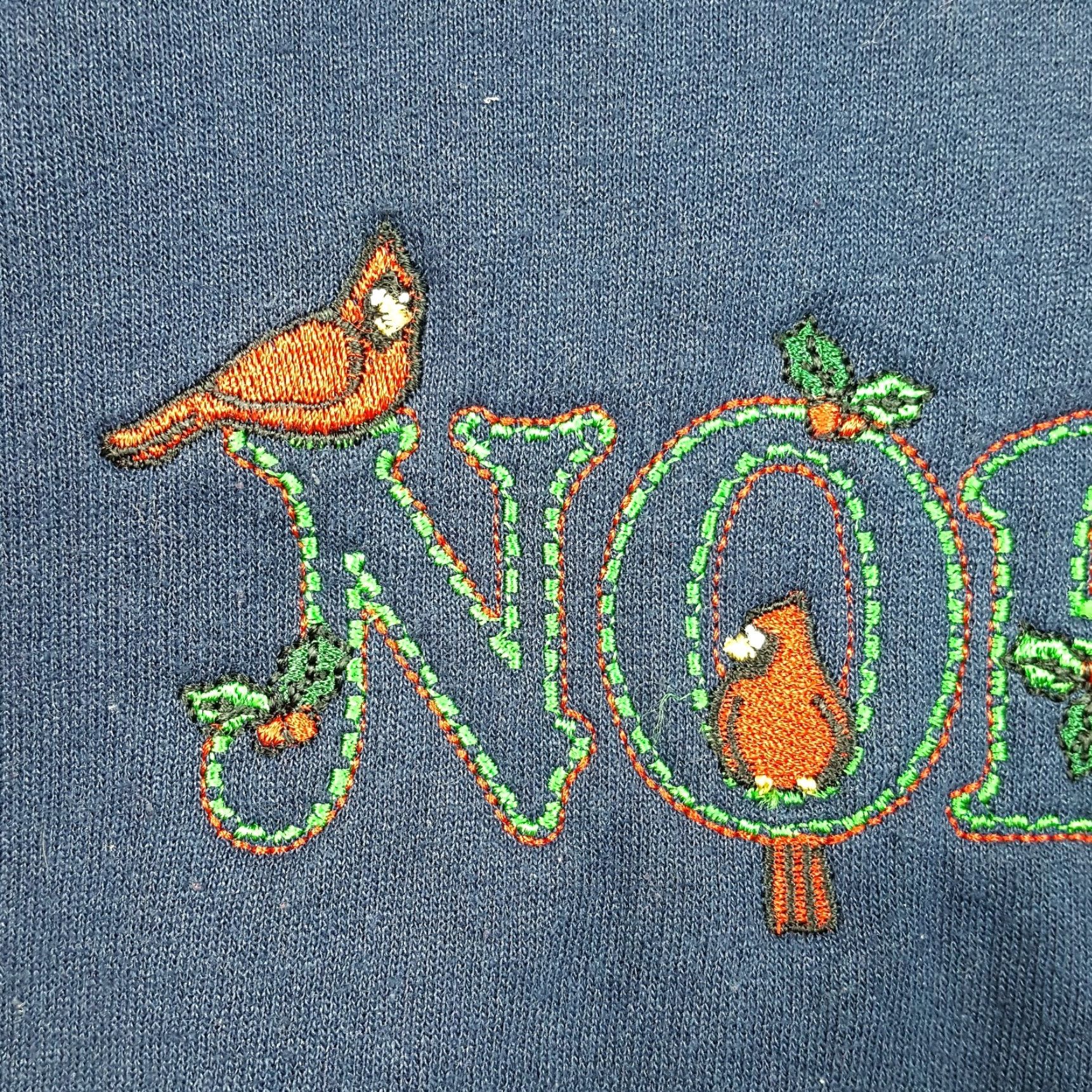 Vintage VINTAGE Noel Red Robin Bird Men's Size XL Holiday Crewneck Christmas Sweatshirt Size US XL / EU 56 / 4 - 4 Thumbnail