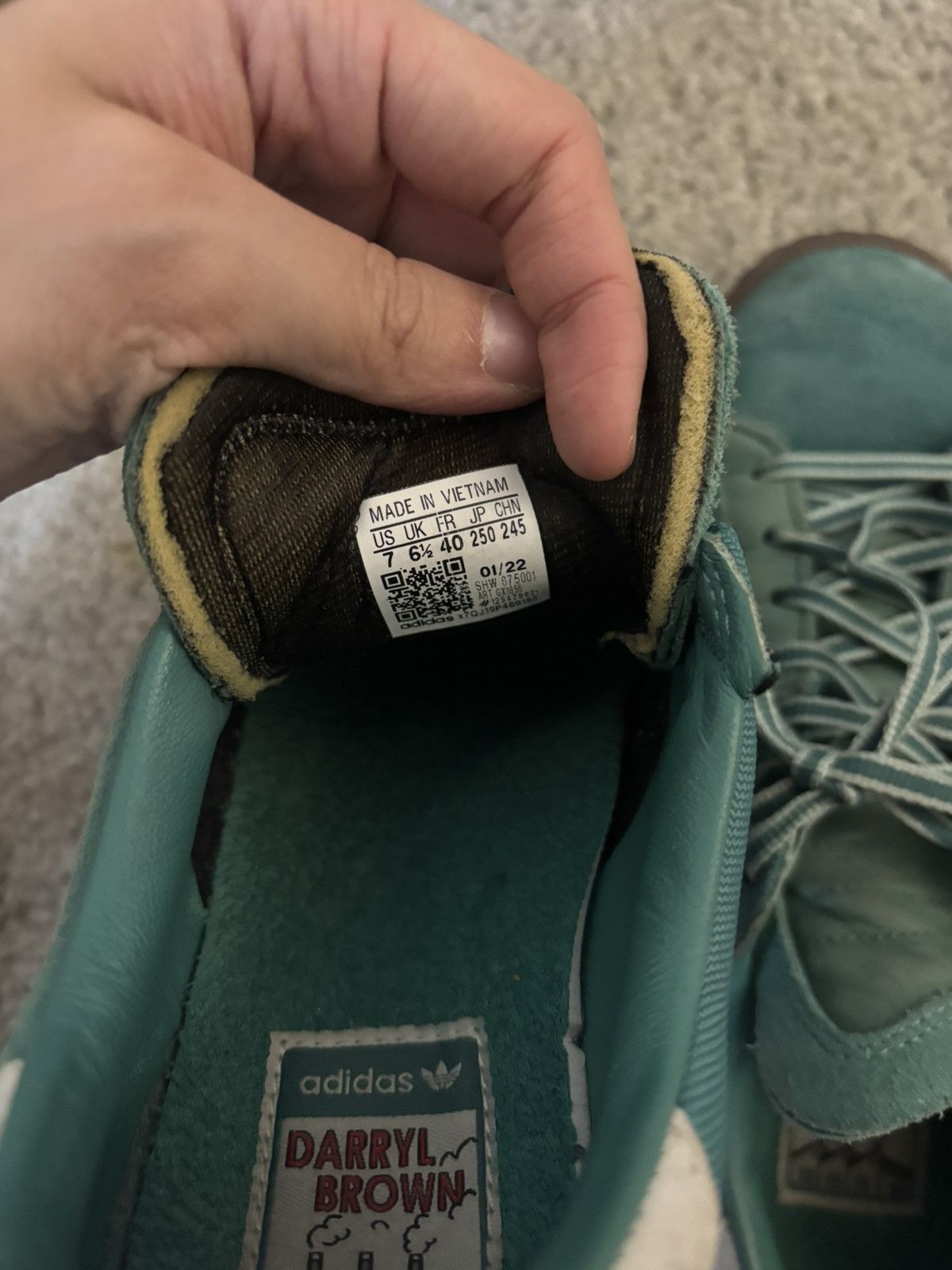 Adidas Darryl Brown x adidas Campus 80 Active Green Gum Size US 7 / EU 40 - 9 Thumbnail