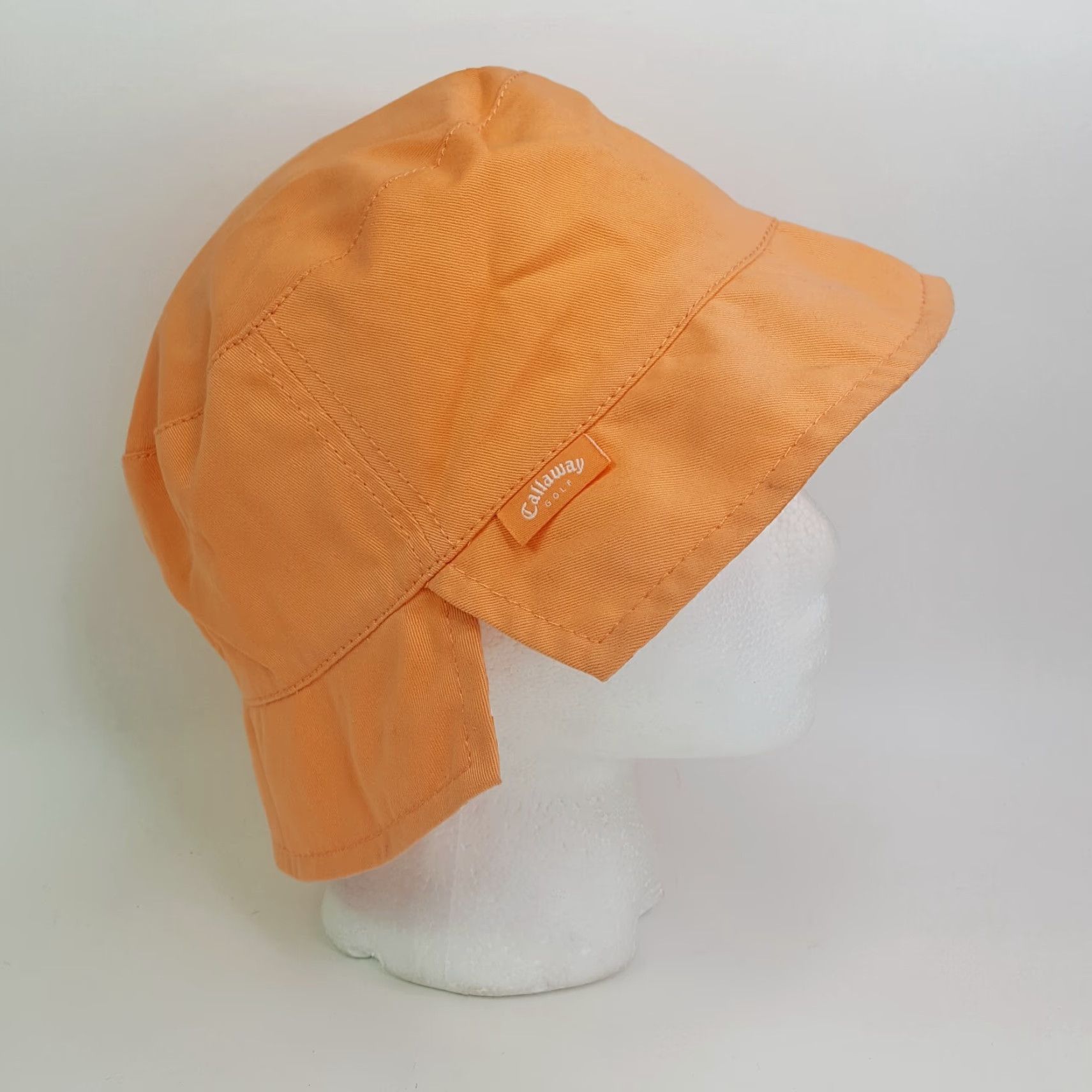 Callaway Callaway Golf Reversible Orange Women's One Size Outdoor Bucket Hat Hat Packable Twill Cotton 100% Casual Sports Outdoor 90s Womens Size ONE SIZE - 6 Thumbnail