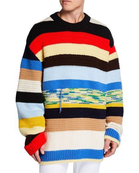Calvin Klein 205W39NYC CK205W39NYC multi stripe knit Size US S / EU 44-46 / 1 - 22 Thumbnail