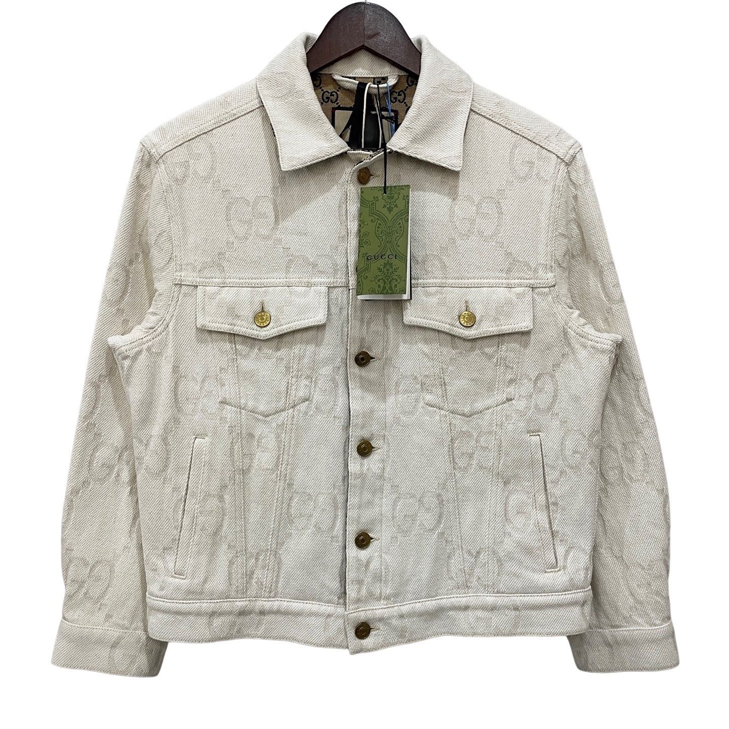 Gucci Gucci Jumbo GG Monogram Denim Jacket 44 Size US S / EU 44-46 / 1 - 1 Thumbnail