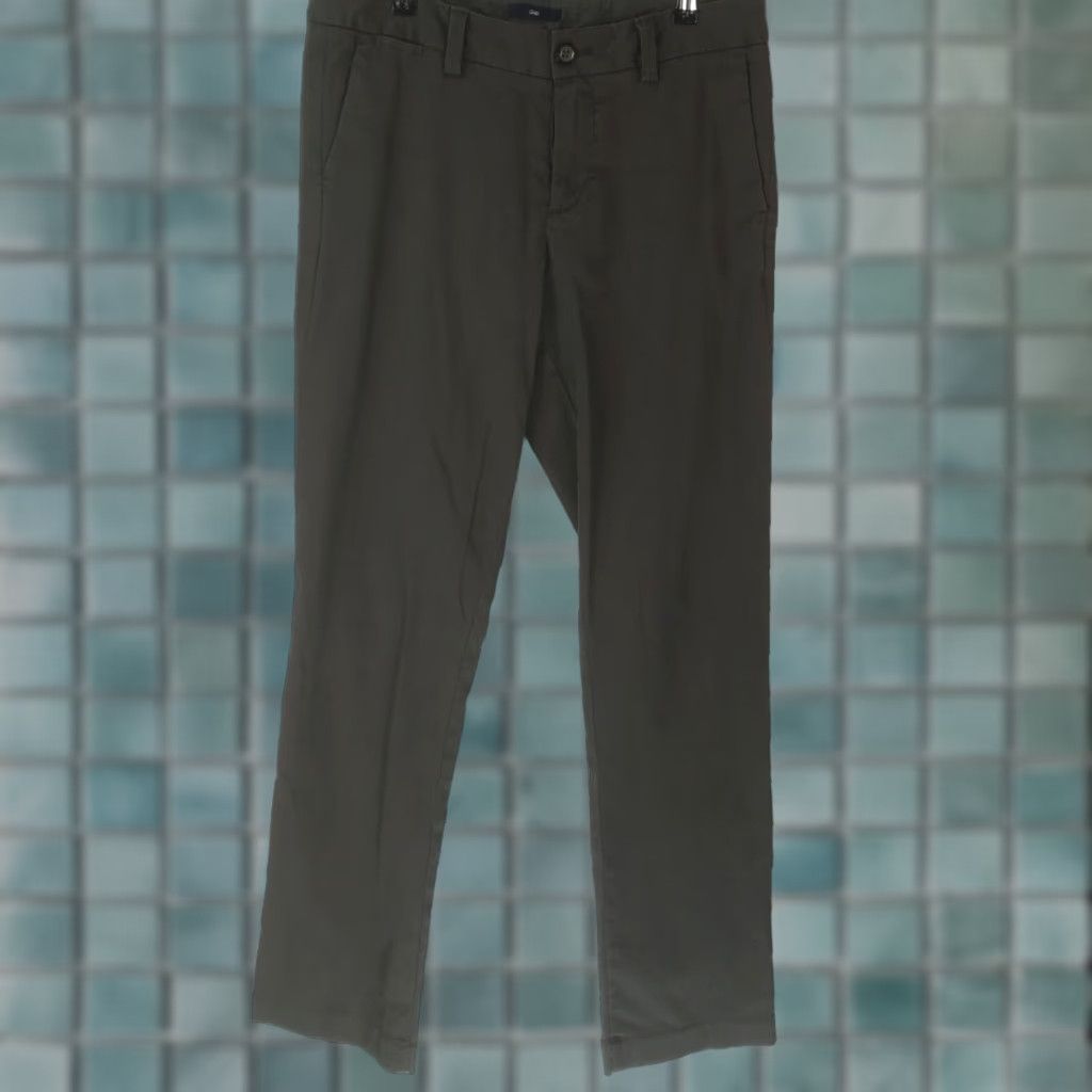 Gap Gap Dress Pants Women Straight Leg Flat Front Regular Stretch Green Size 4 Size 27" / US 4 / IT 40 - 1 Thumbnail