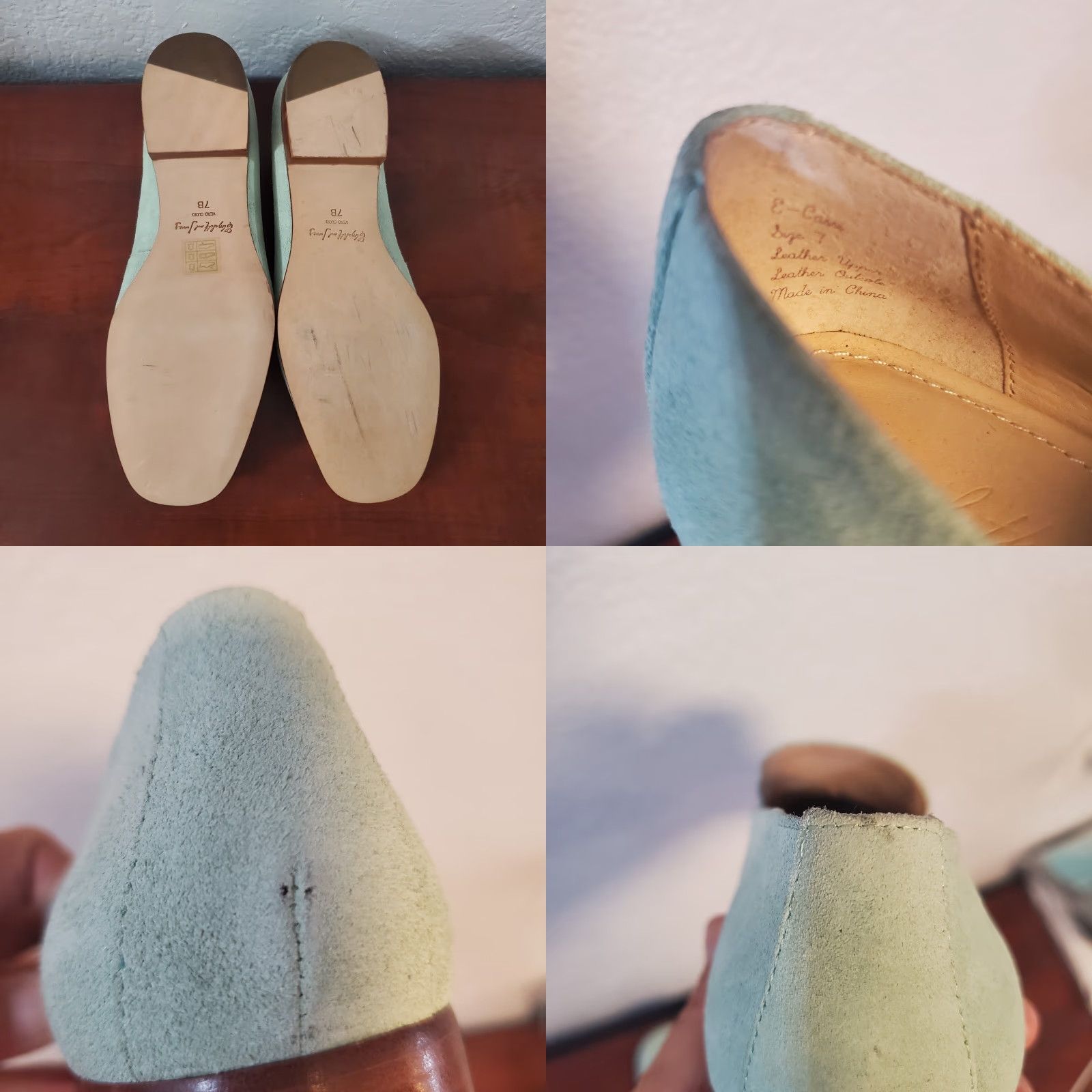 Elizabeth and James Elizabeth and James Cassi Suede Loafers Womens 7B Mint Green Slip On Flats Size US 7 / IT 37 - 8 Thumbnail