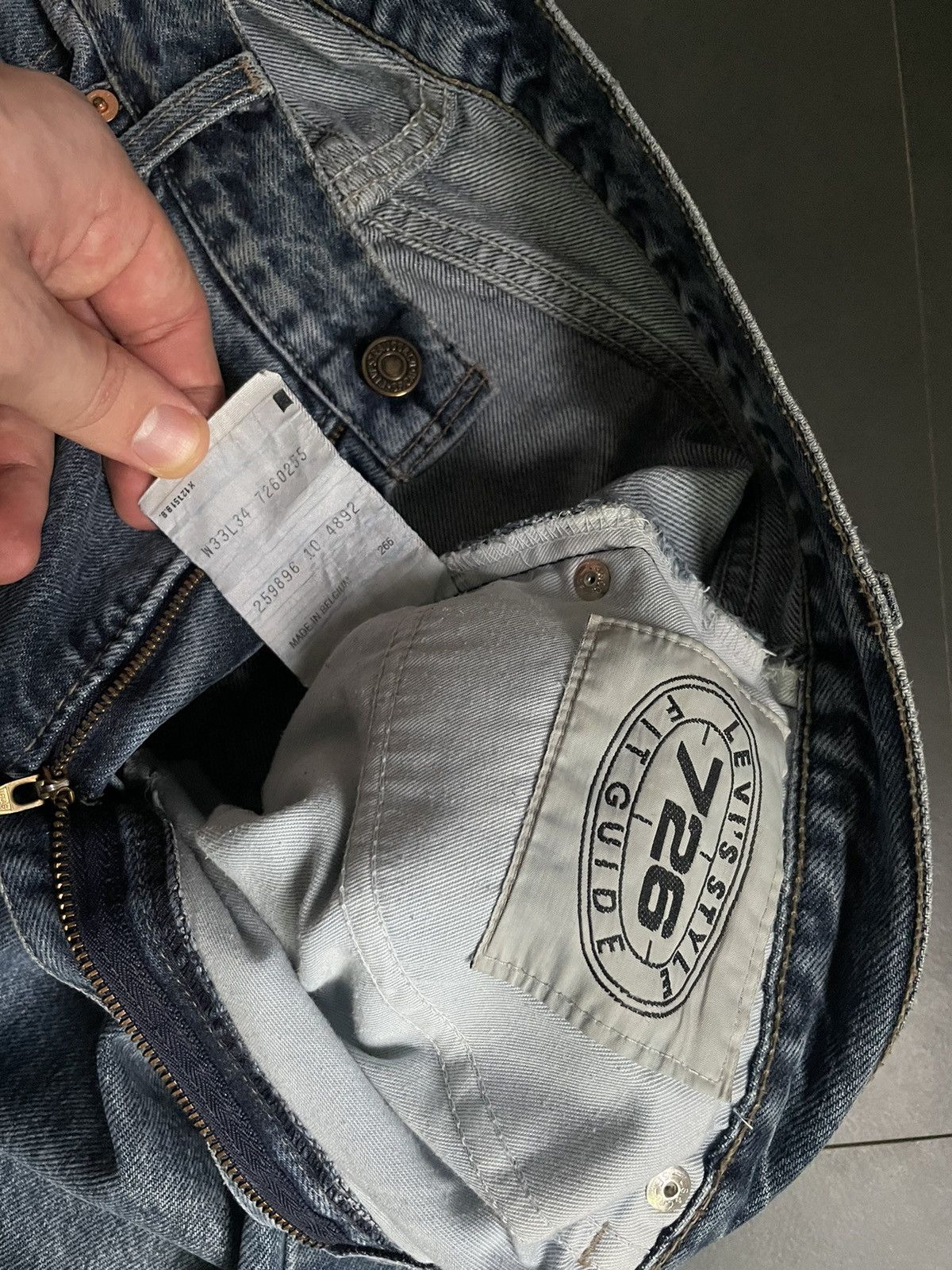 Levi's Vintage Clothing Vintage Levis 726 Orange Tab Washed Jeans Carhartt Style Y2k Size US 32 / EU 48 - 10 Thumbnail