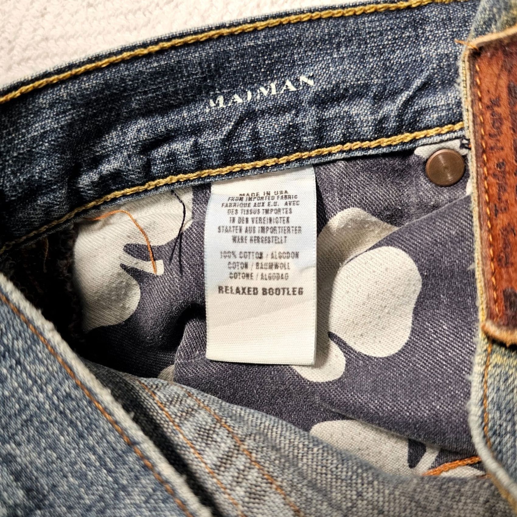 Lucky Brand VINTAGE Lucky Brand Jeans Women's 30 Blue Inseam 33 Bootcut Denim 100% Cotton USA Mens Women Girls Size 30" / US 8 / IT 44 - 5 Thumbnail