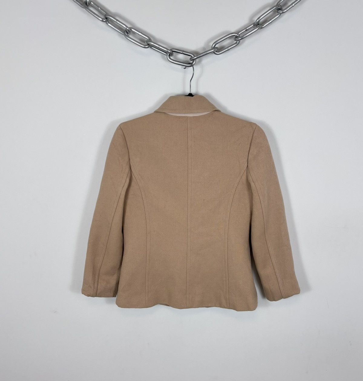 Burberry Burberry Blue Label Women’s Vintage Camel Wool Blend Jacket Size S / US 4 / IT 40 - 3 Thumbnail