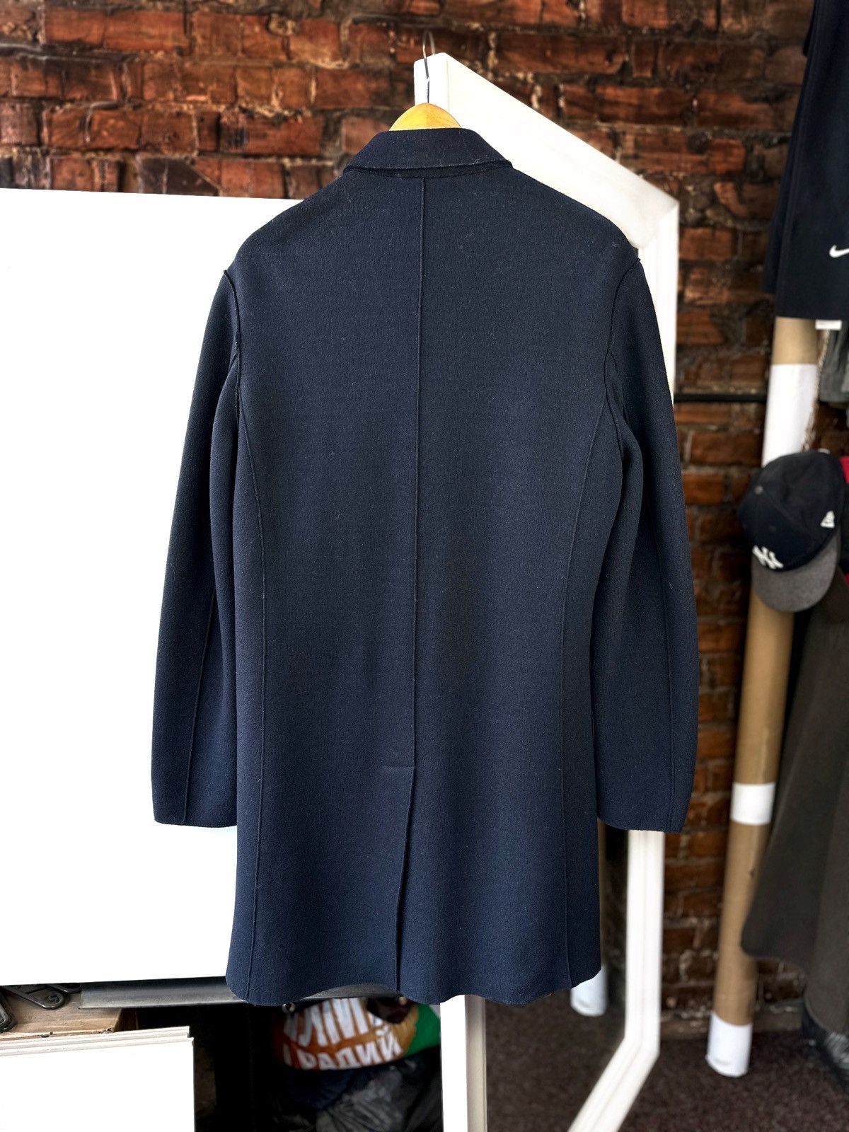 Michael Kors Men’s Michael Kors Wool Coat Button Jacket Dark Blue Size: S Size US S / EU 44-46 / 1 - 3 Thumbnail