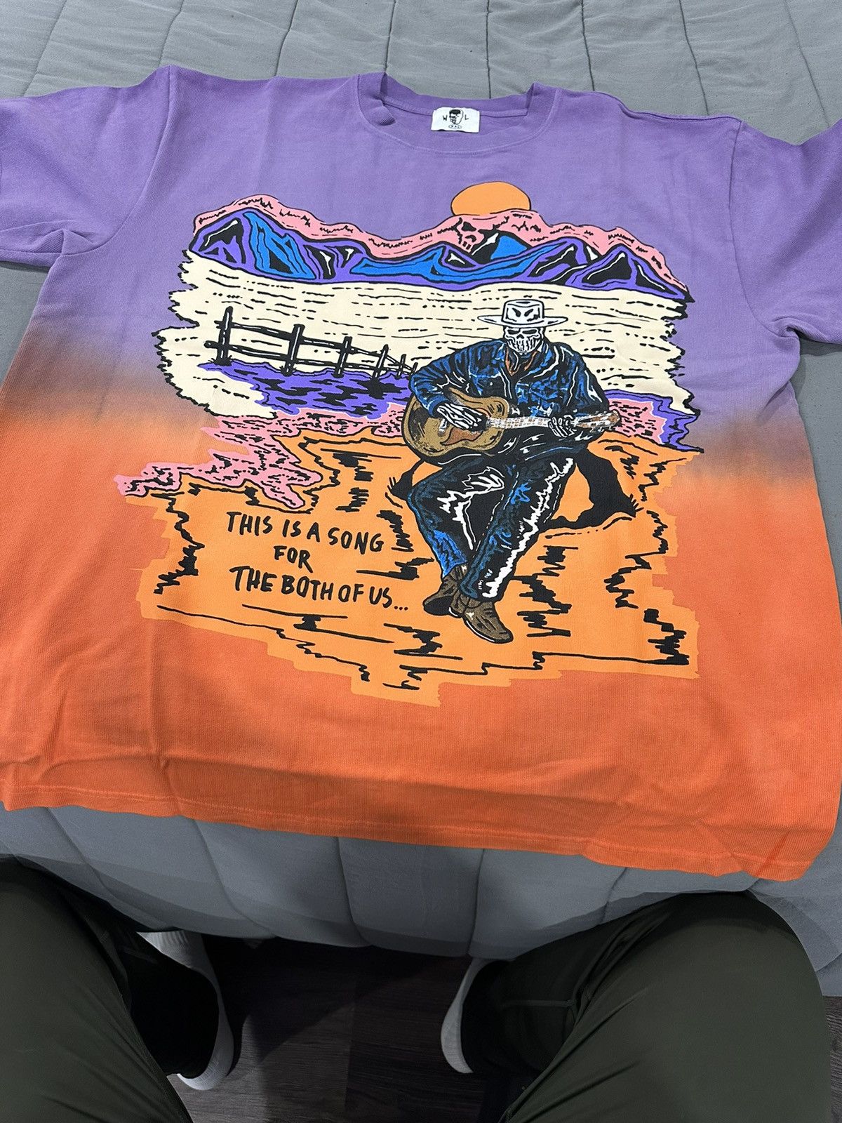 image of Warren Lotas The Singer Alt Ombre in Orange/Purple, Men's (Size 2XL)