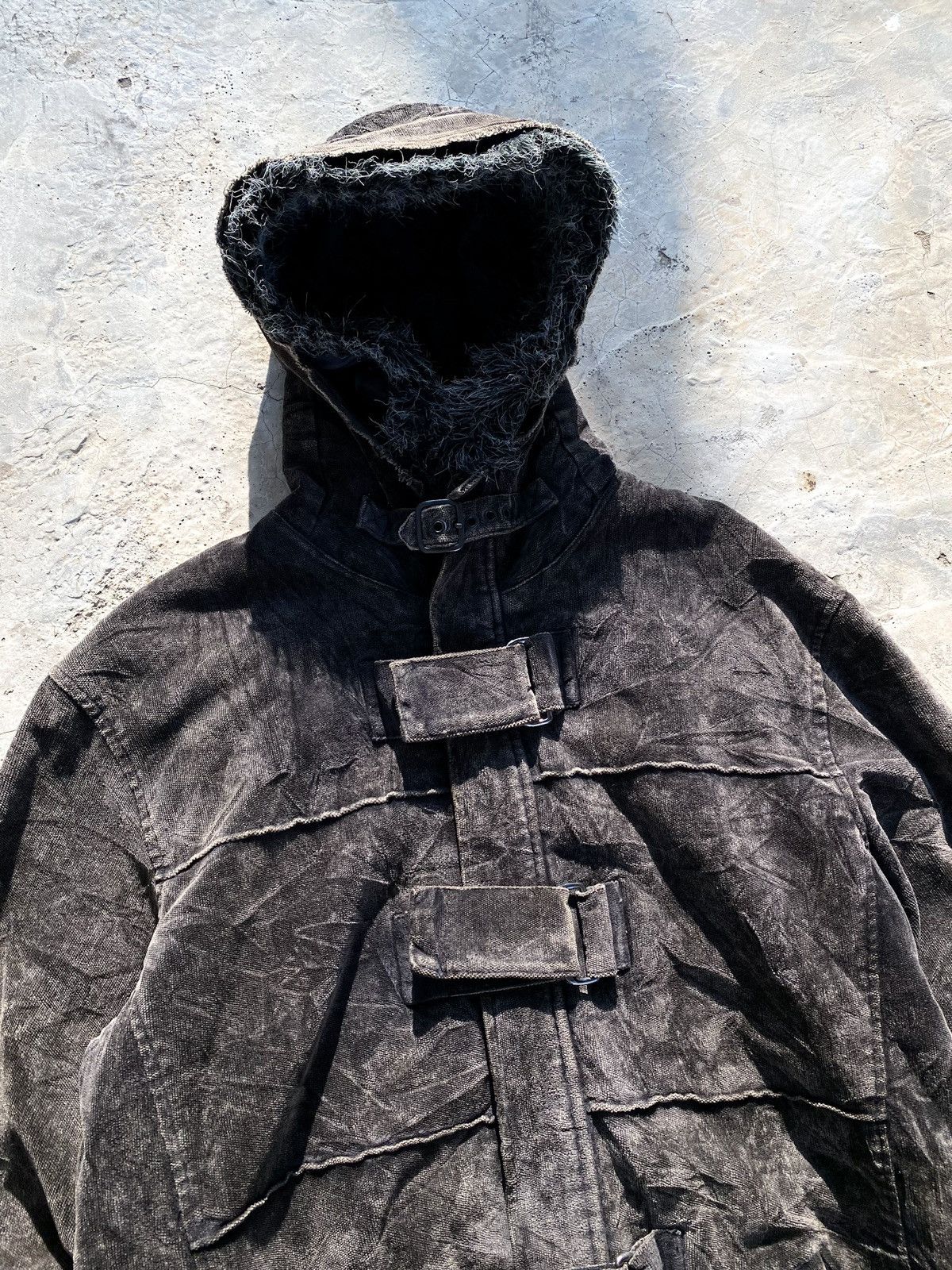 In The Attic 2000s Faux Fur In the Attic distressed Jacket Lgb Style Size US M / EU 48-50 / 2 - 2 Thumbnail