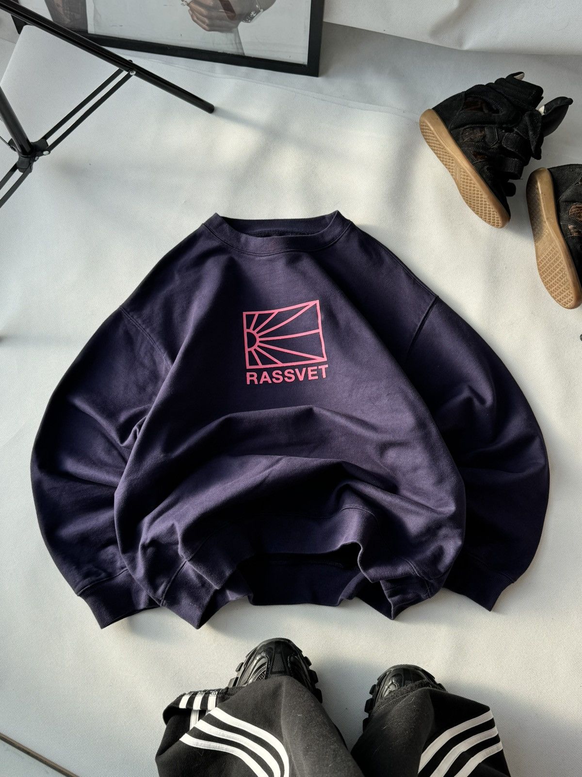 Rassvet Big Spell Out Logo Baggy Sweatshirt