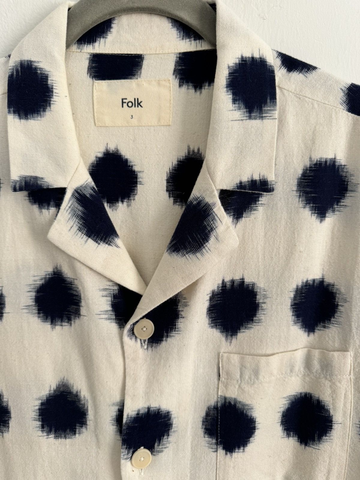 Folk Folk - blue dyed raw cotton shirt Size US M / EU 48-50 / 2 - 2 Thumbnail