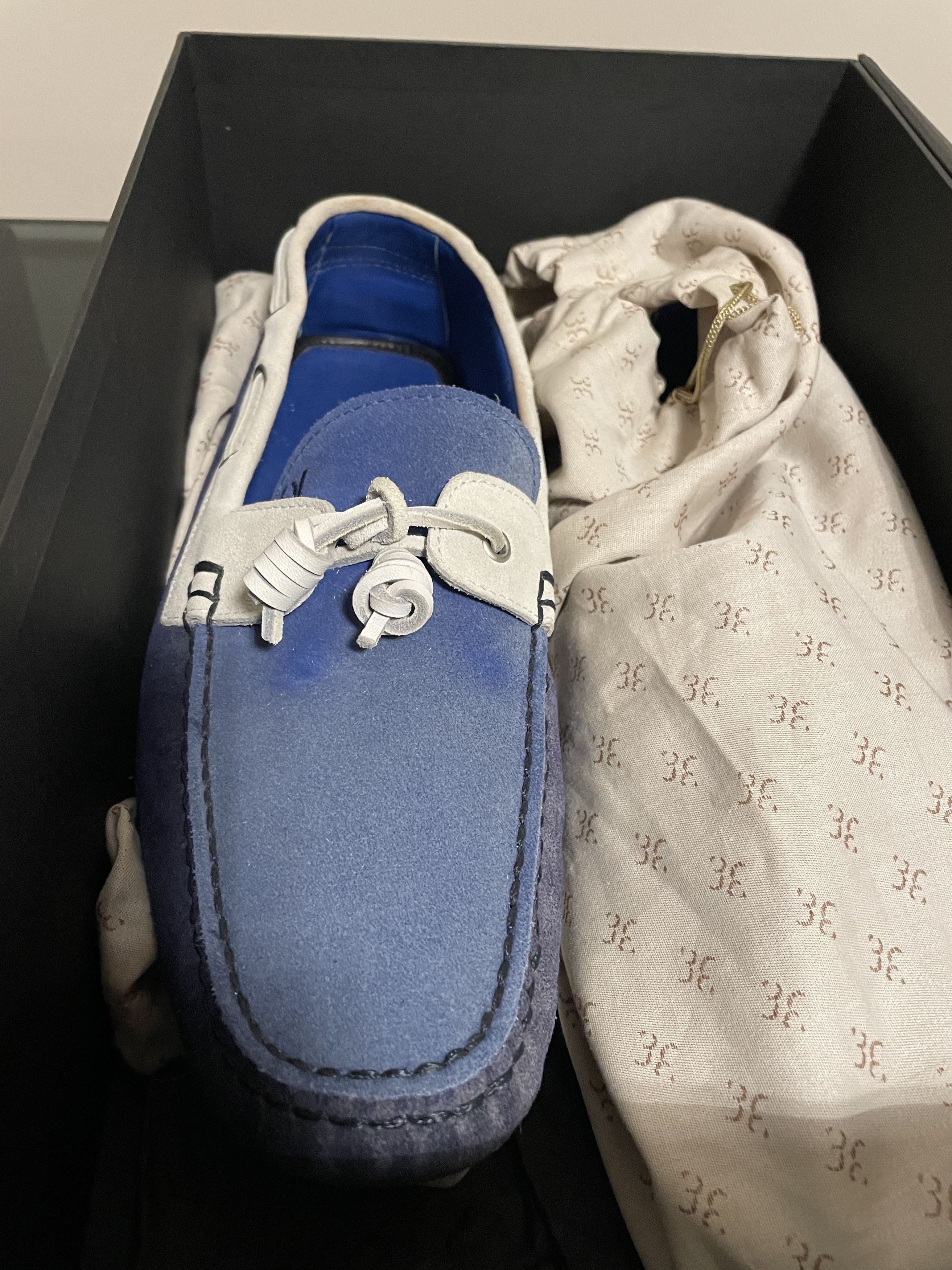 Billionaire Couture Billionaire Blue Suede Loafers 41 Size US 8 / EU 41 - 4 Thumbnail