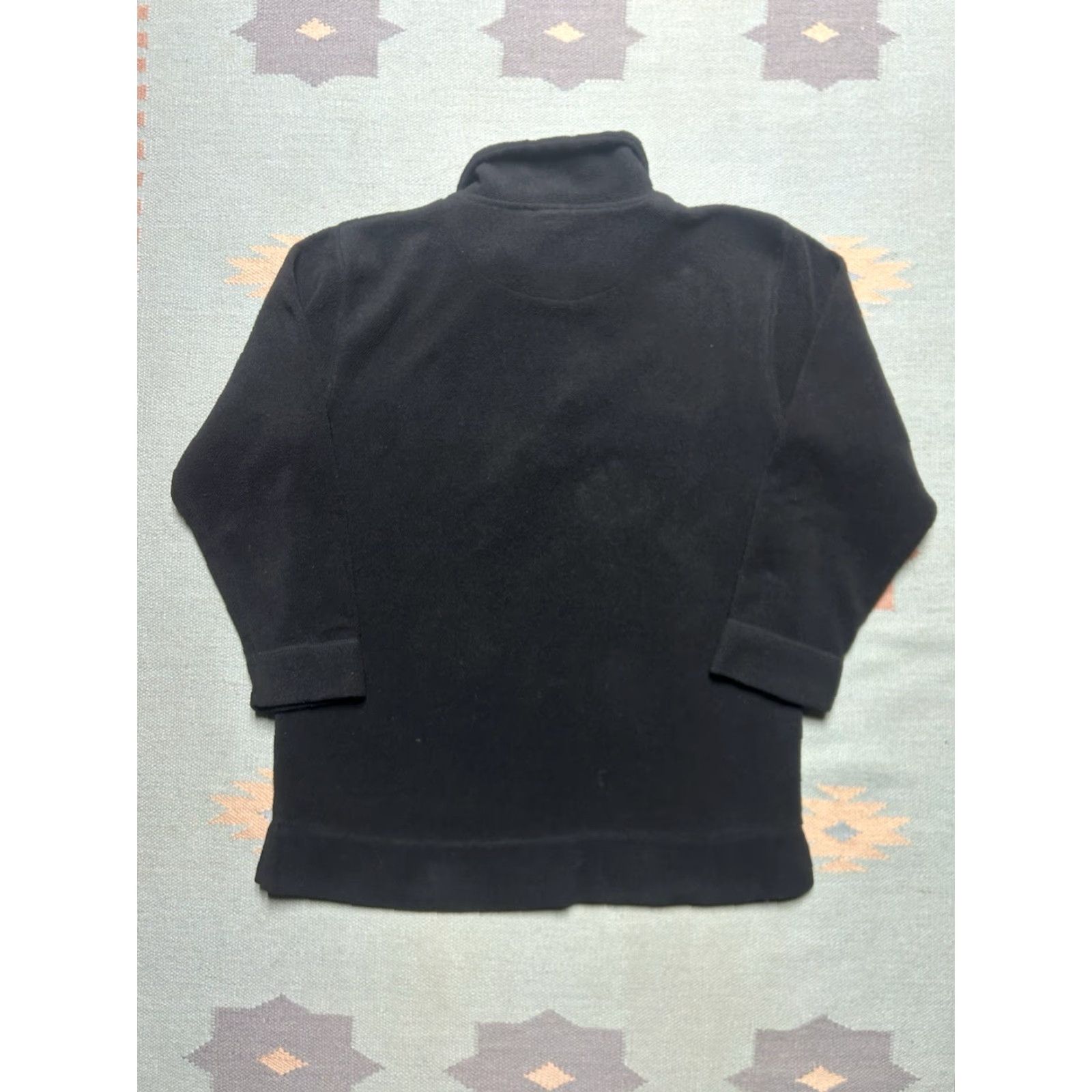 Vintage Cheetah 1/4 Zip Pullover Fleece Jacket Black Polyester Mens Medium Size US M / EU 48-50 / 2 - 6 Thumbnail