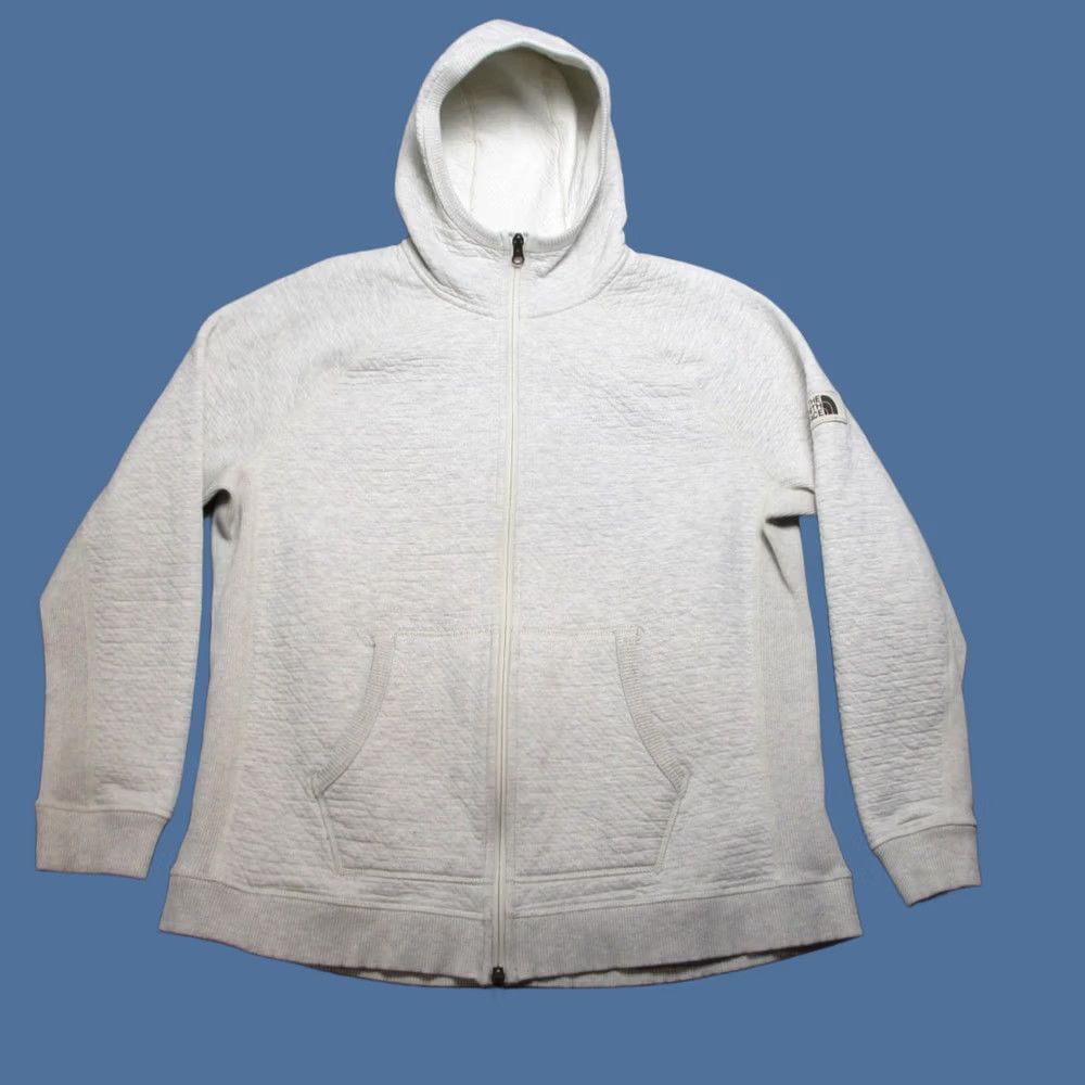 The North Face The North Face Jacket Womens XL Gray Fleece Hooded Regular Fit Winter Full Zip Size XL / US 12-14 / IT 48-50 - 1 Thumbnail