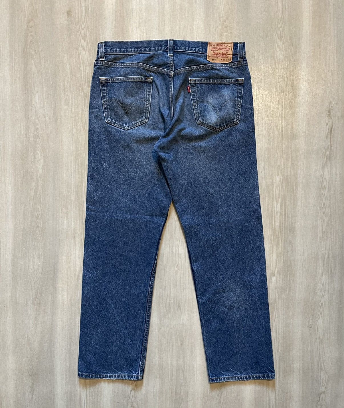 Levi's VTG Y2K 02 Levis 505 Regular Fit Straight Leg Sz 36x32 Size US 36 / EU 52 - 1 Thumbnail