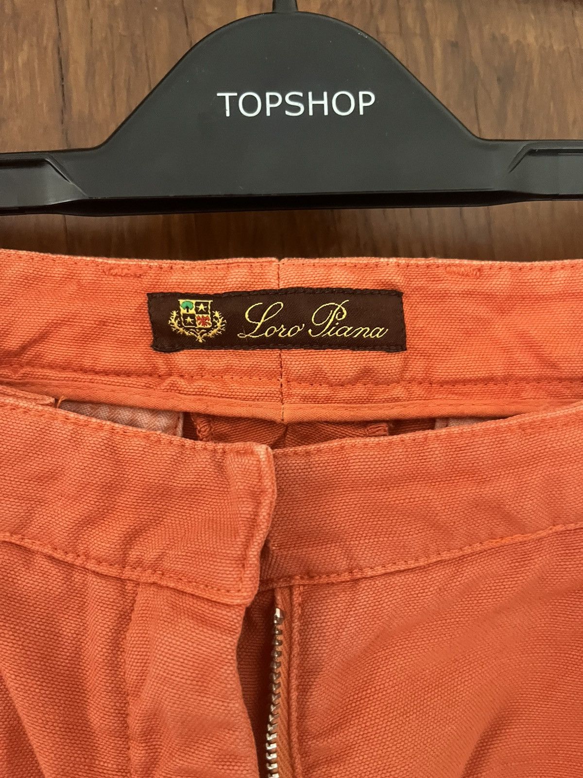 Loro Piana Loro Piana orange cotton/linen trousers w30 Size US 30 / EU 46 - 2 Thumbnail