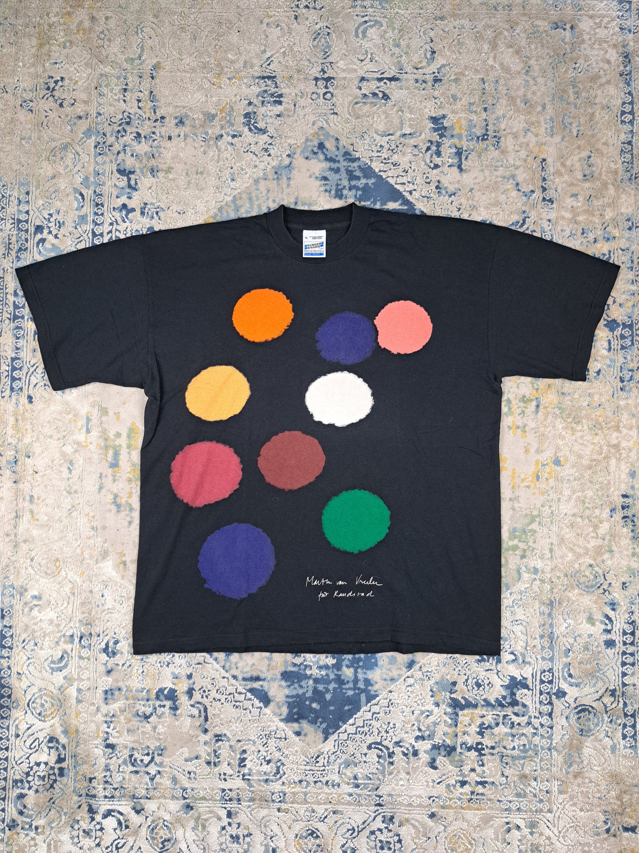 Vintage Vintage 90s "Dots" Pop Art Tee Like Harring Warhol Size US XL / EU 56 / 4 - 1 Thumbnail