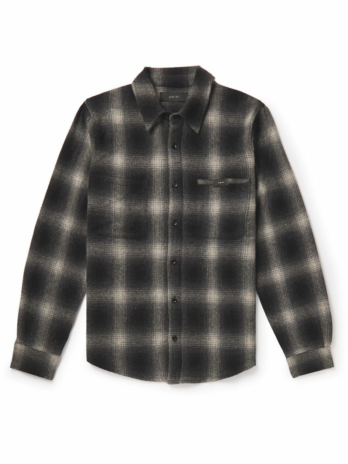 Amiri o1y0525 Logo Checked Shirt in Black/White Size US XL / EU 56 / 4 - 1 Thumbnail