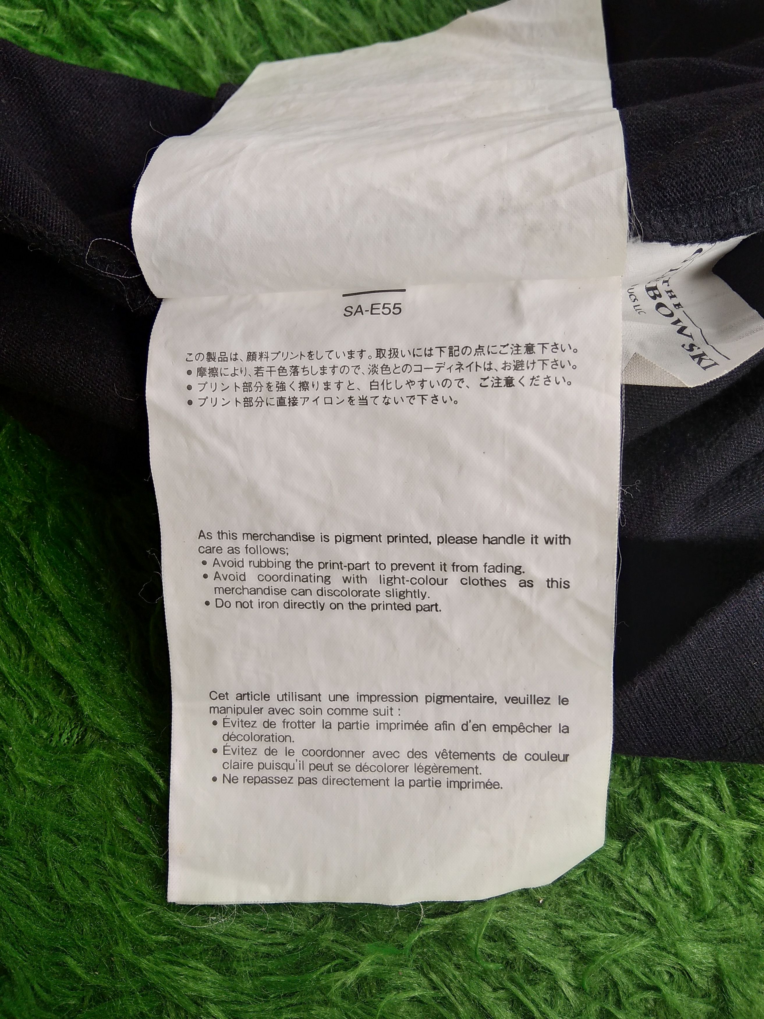 Carhartt × Japanese Brand × Sacai SACAI x THE BIG LEBOWSKI 20SS BLACK T SHIRT Size US M / EU 48-50 / 2 - 11 Thumbnail