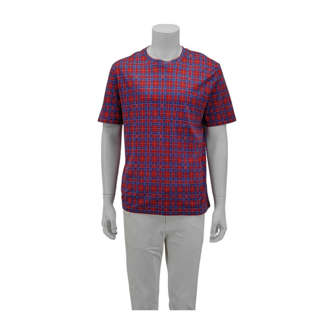 Louis Vuitton Louis Vuitton Plaid Logo T-Shirt L Size US L / EU 52-54 / 3 - 1 Thumbnail