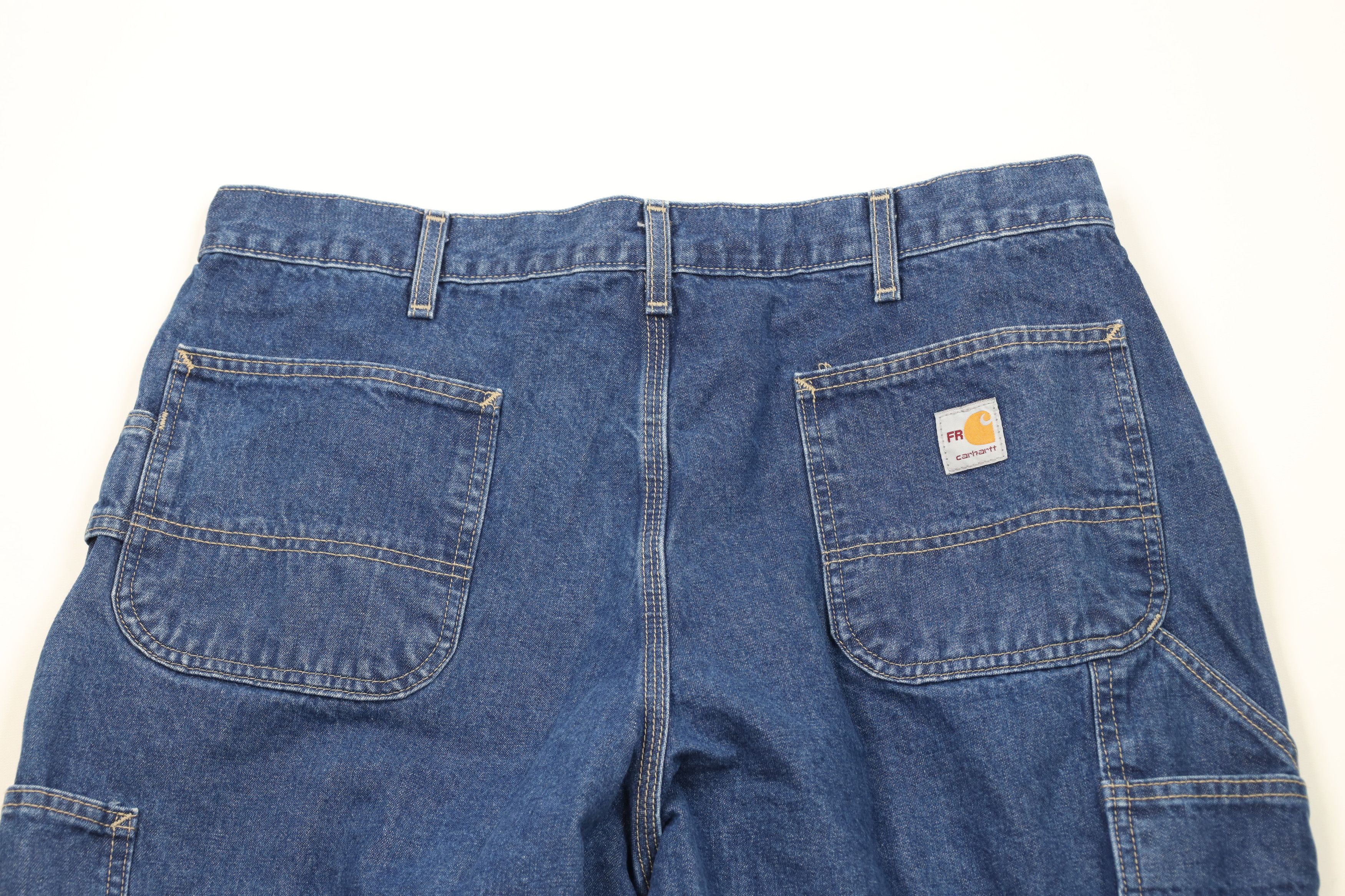 Carhartt Vintage Y2K Carhartt FR Resistant Wide Leg Dungaree Jeans Size 38" / US 16 / IT 52 - 11 Thumbnail