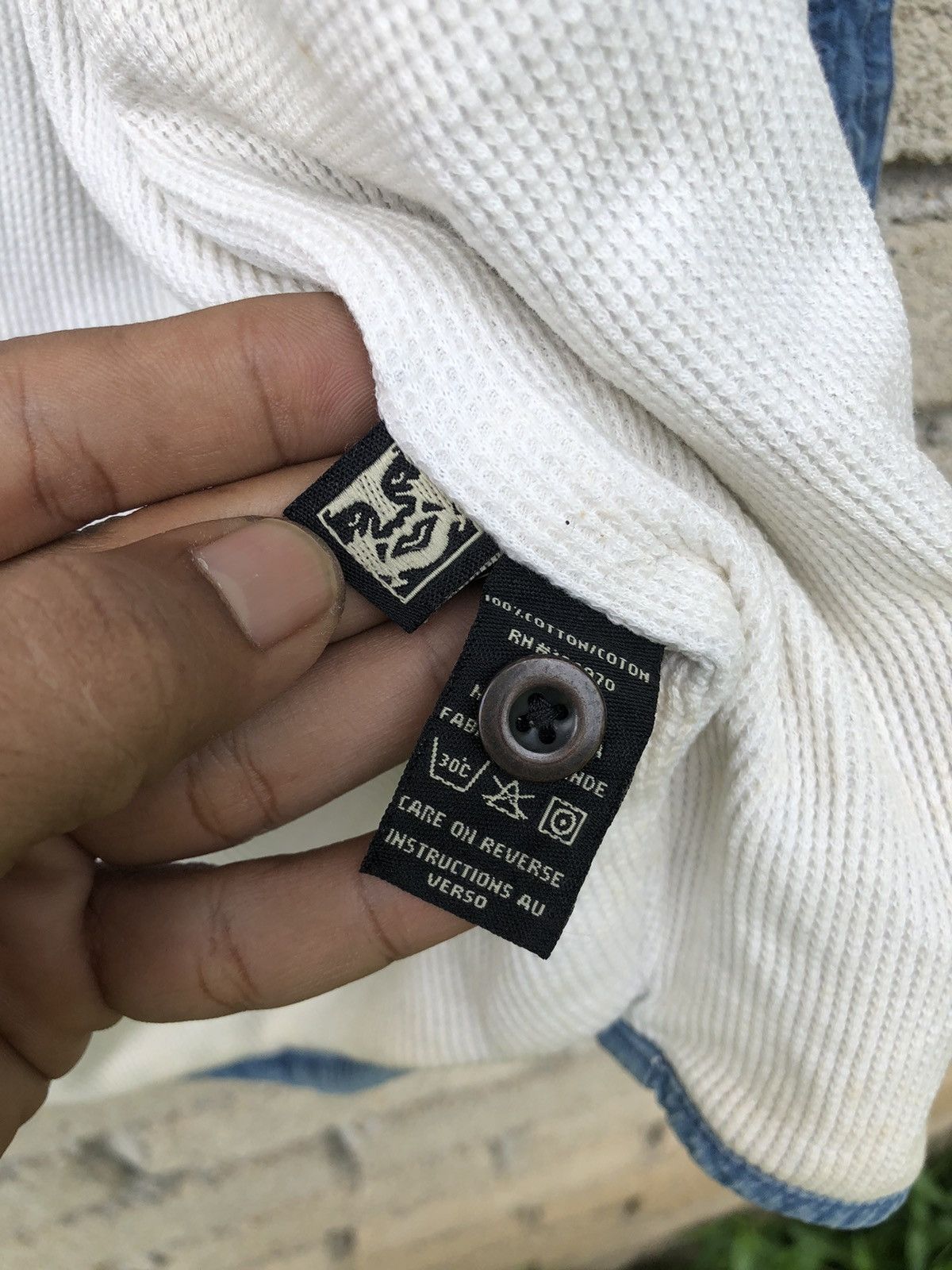 Obey Vintage Obey Thermal Buttons Jean Shirts Size US L / EU 52-54 / 3 - 18 Thumbnail